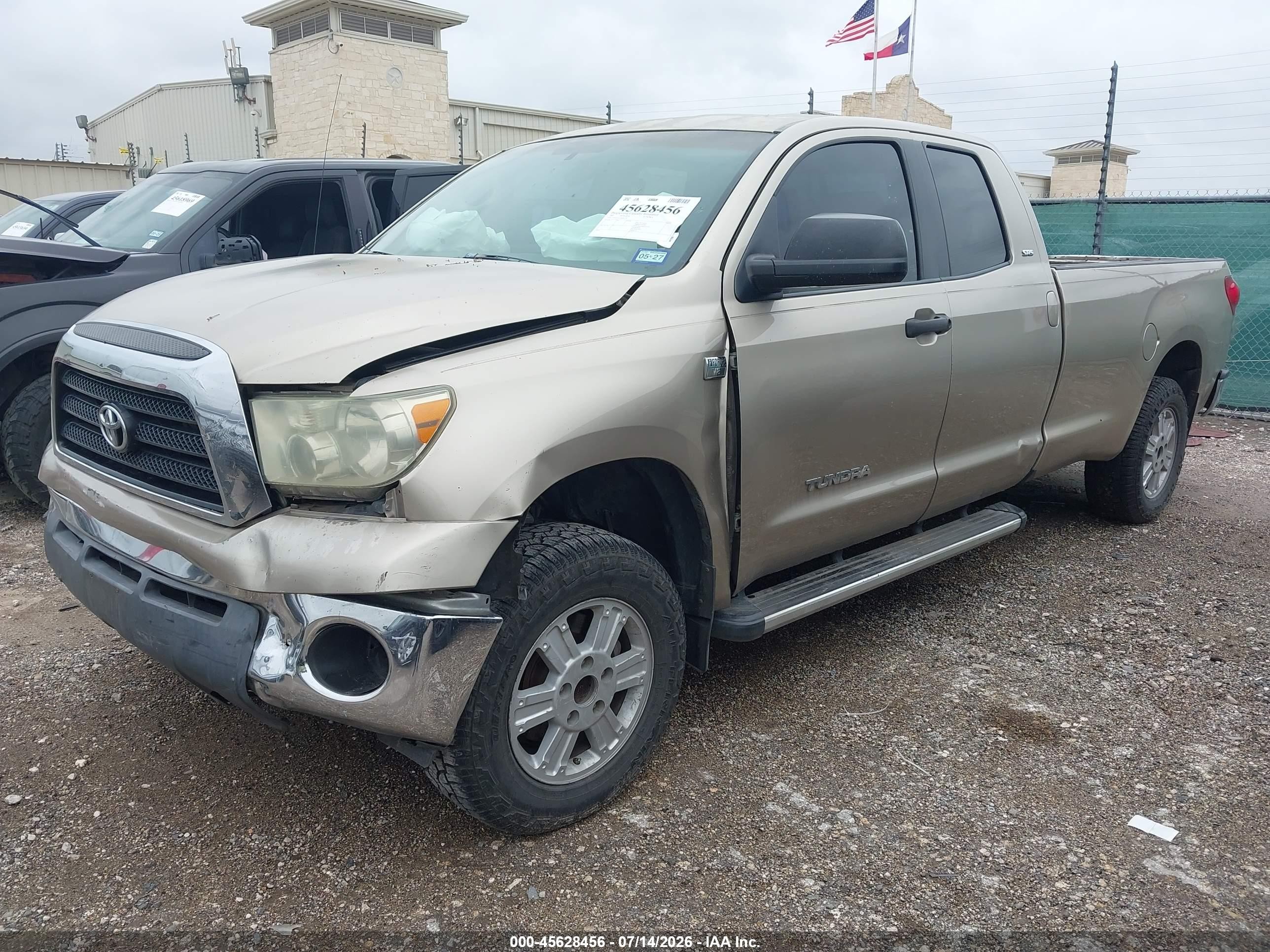 2007 Toyota Tundra Sr5 4.7l V8 Gold vin: 5TFST54117X001773