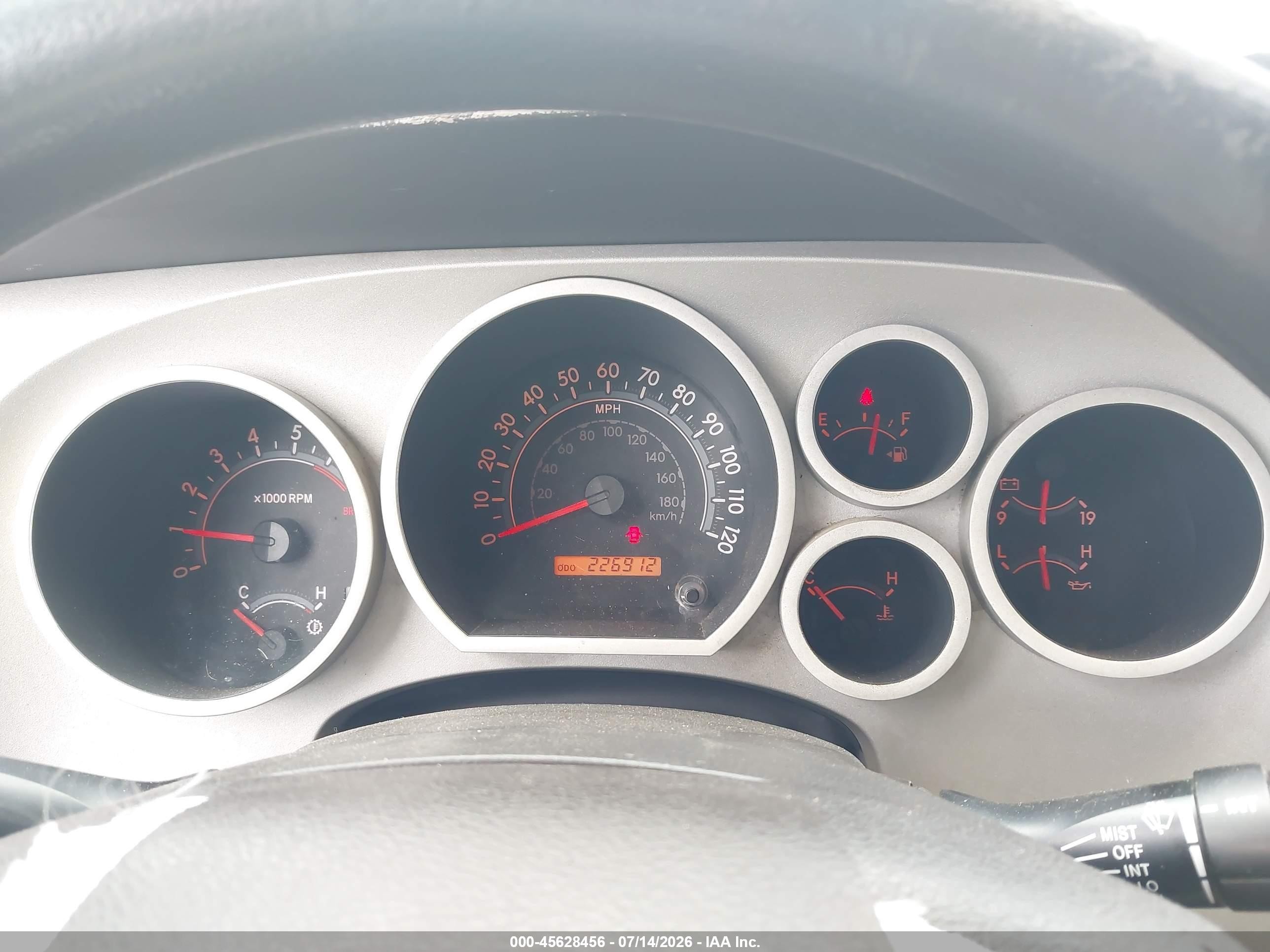2007 Toyota Tundra Sr5 4.7l V8 Gold vin: 5TFST54117X001773