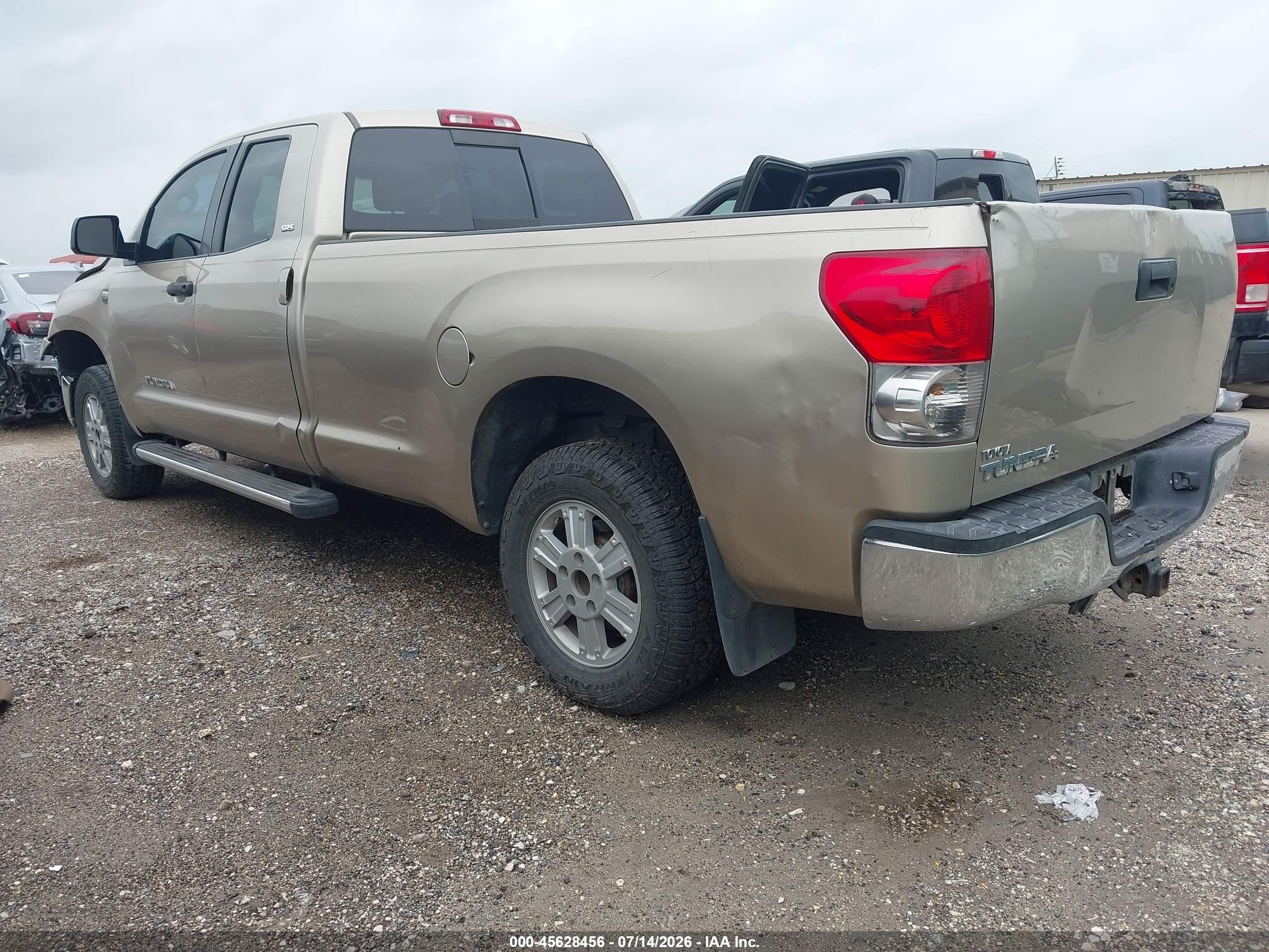2007 Toyota Tundra Sr5 4.7l V8 Gold vin: 5TFST54117X001773