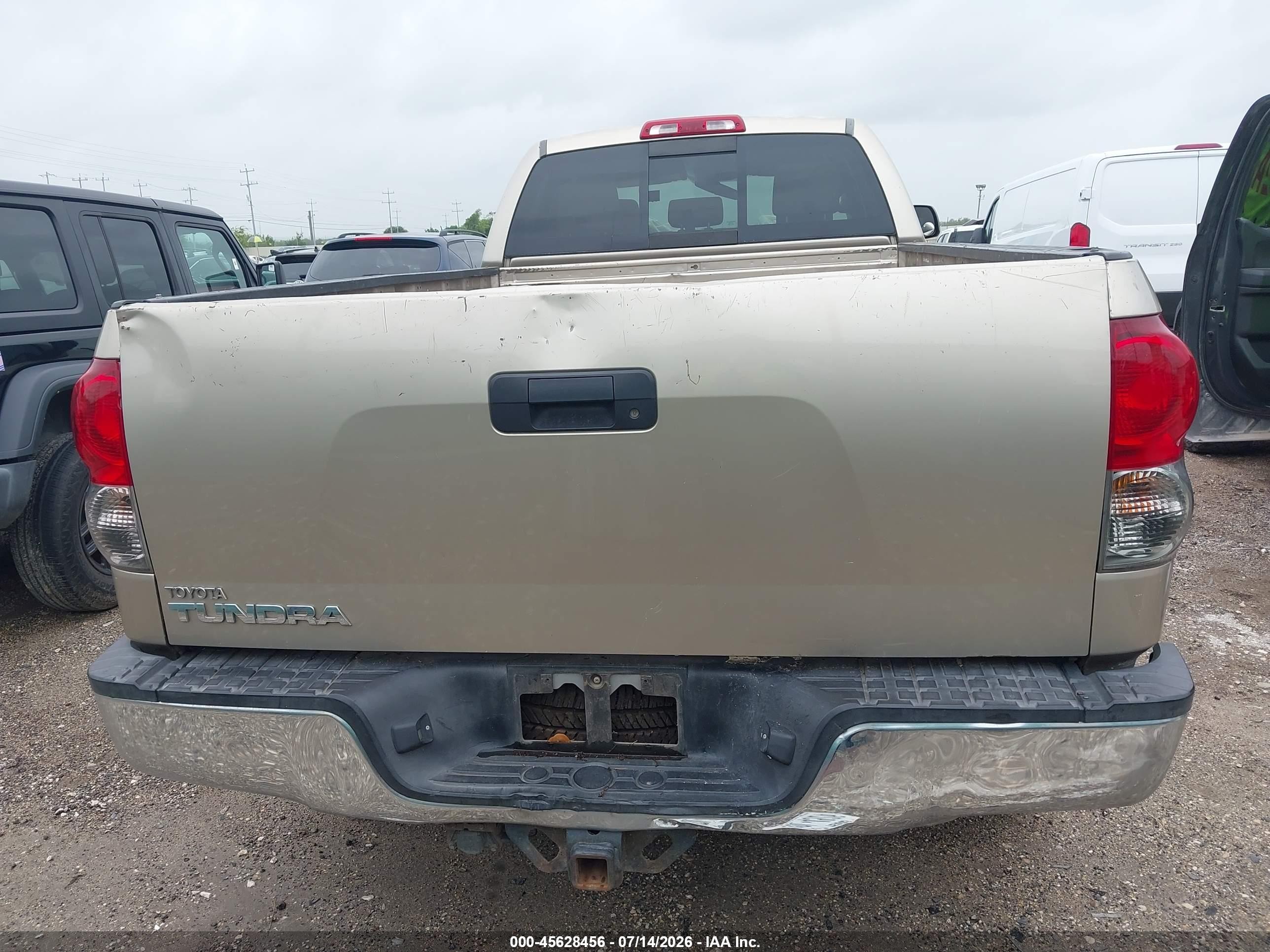 2007 Toyota Tundra Sr5 4.7l V8 Gold vin: 5TFST54117X001773