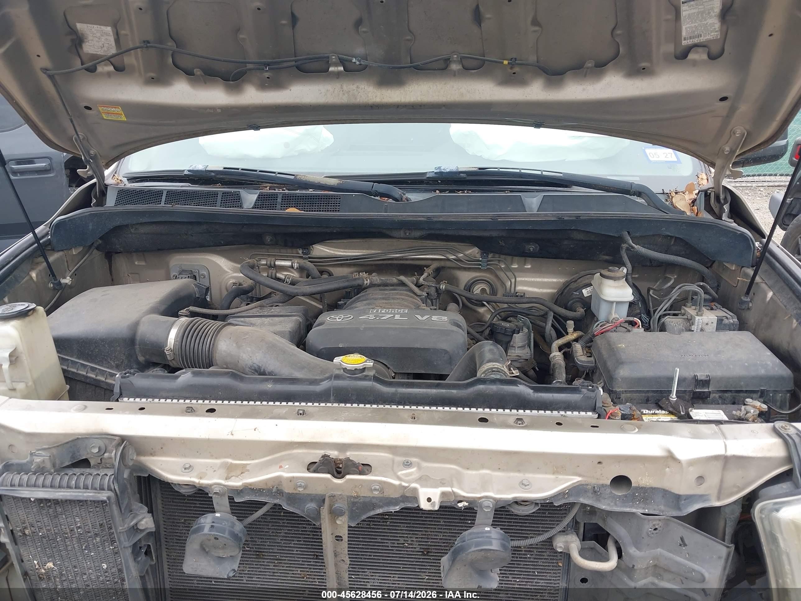 2007 Toyota Tundra Sr5 4.7l V8 Gold vin: 5TFST54117X001773