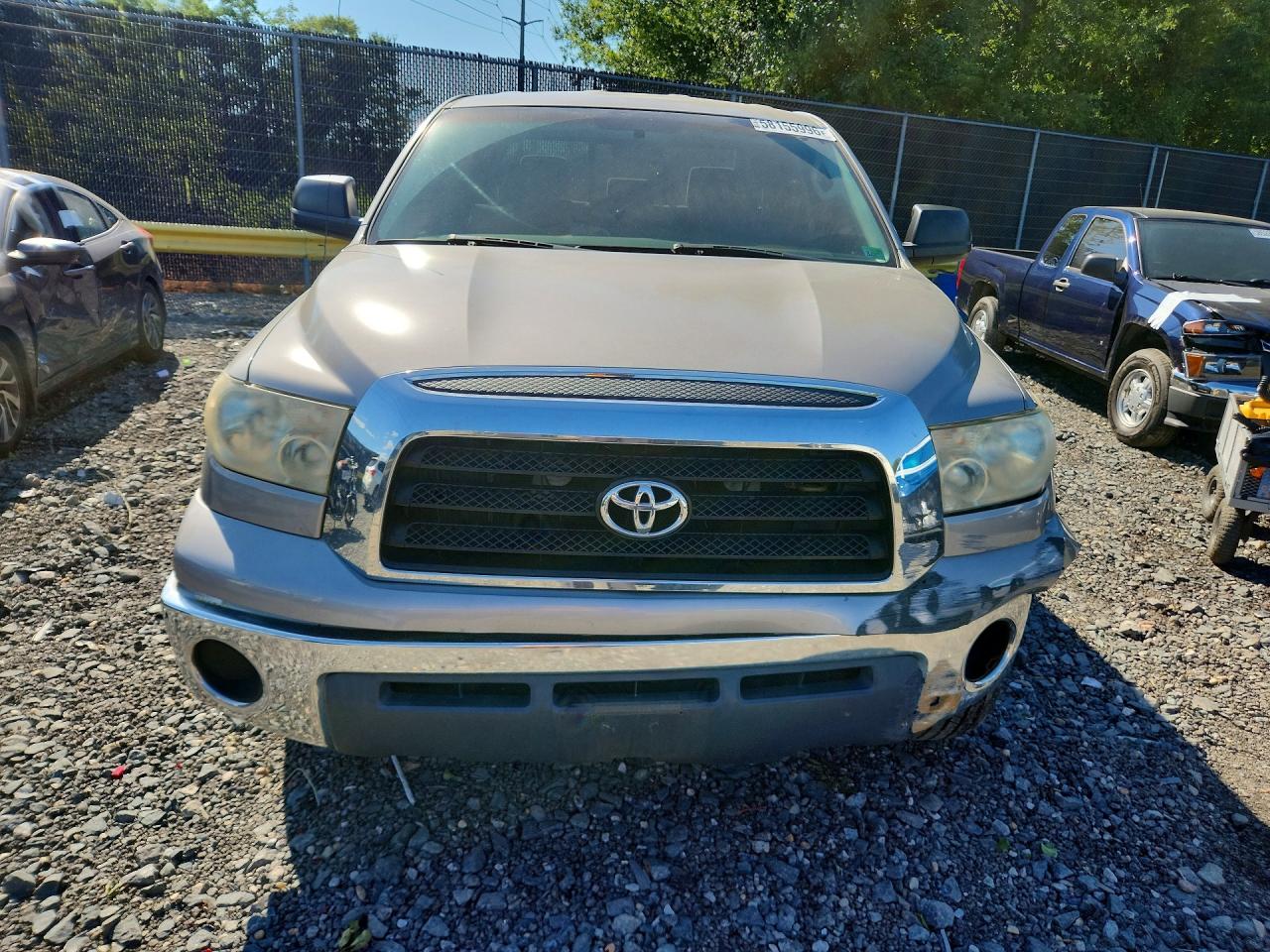 2007 Toyota Tundra Double Cab Sr5 Silver vin: 5TFST54147X001699