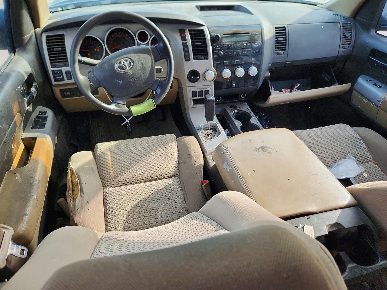 2007 Toyota Tundra Double Cab Sr5 Black vin: 5TFSV54137X003454