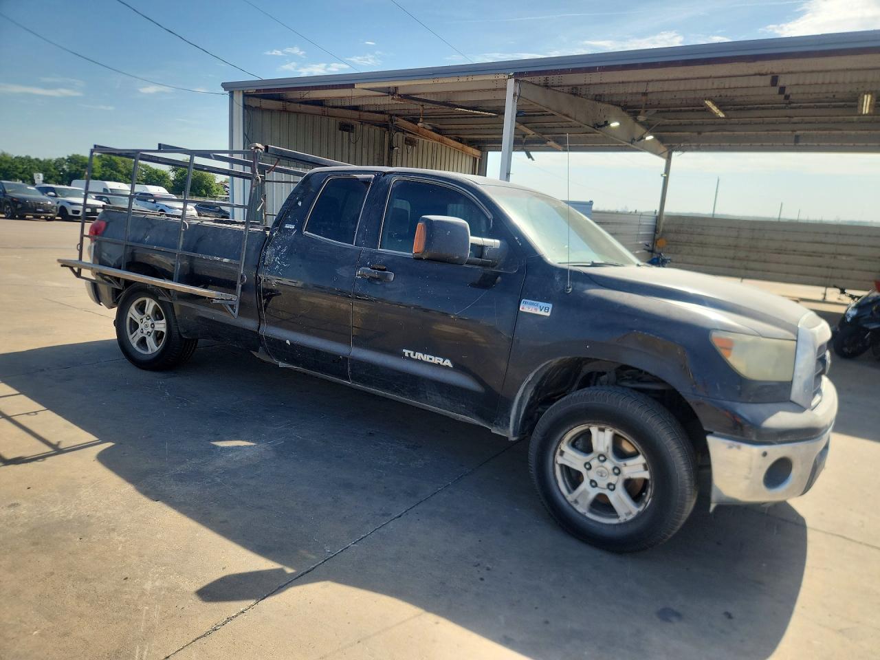2007 Toyota Tundra Double Cab Sr5 Black vin: 5TFSV54137X003454