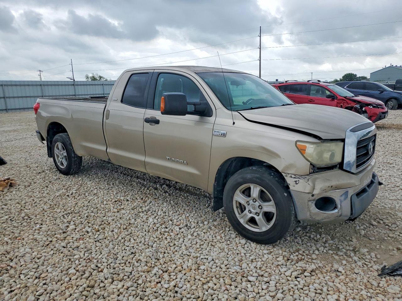 2007 Toyota Tundra Double Cab Sr5 Желто-коричневый vin: 5TFSV54137X003857