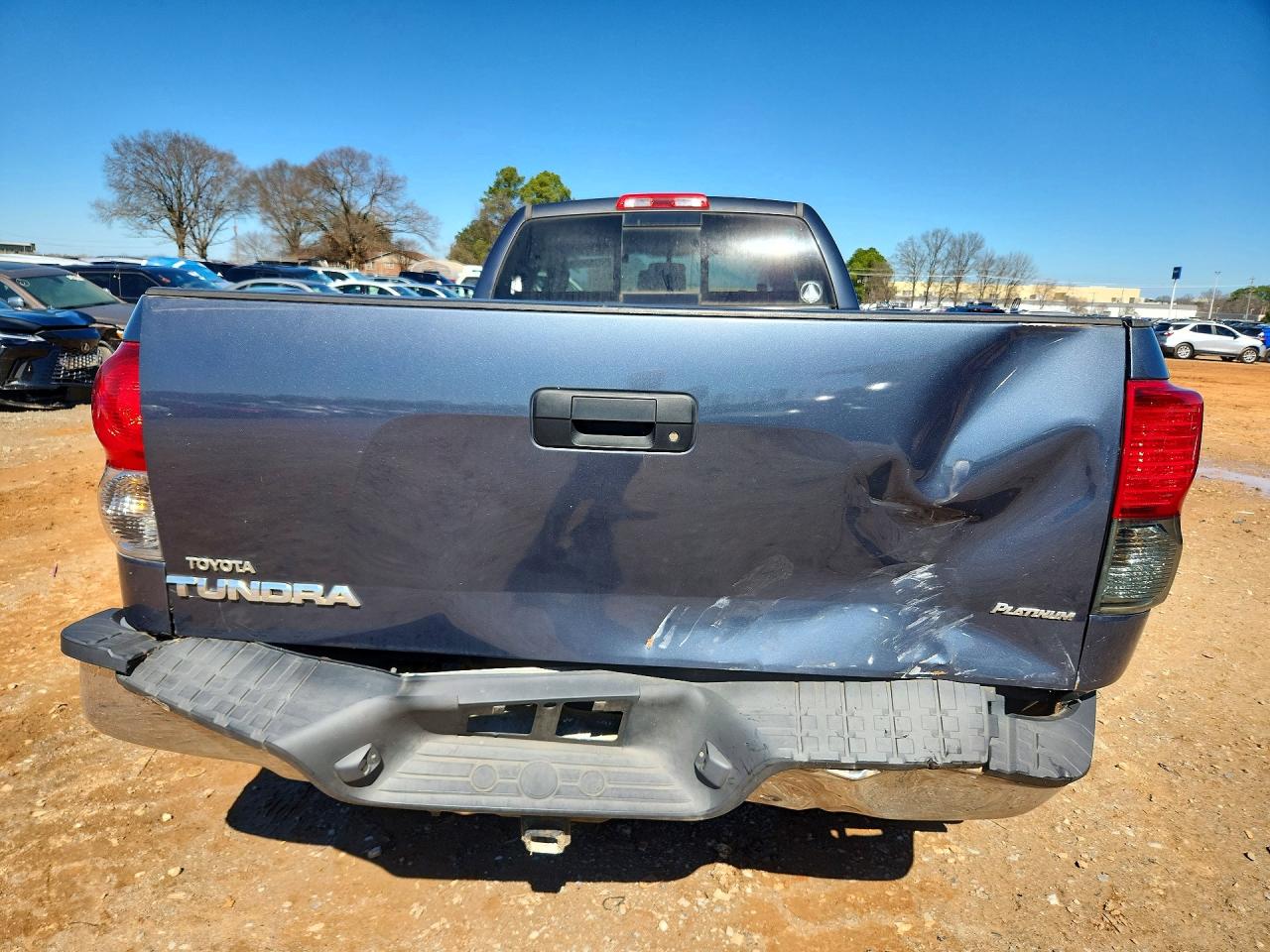 2008 Toyota Tundra Double Cab Blue vin: 5TFSV54138X005867