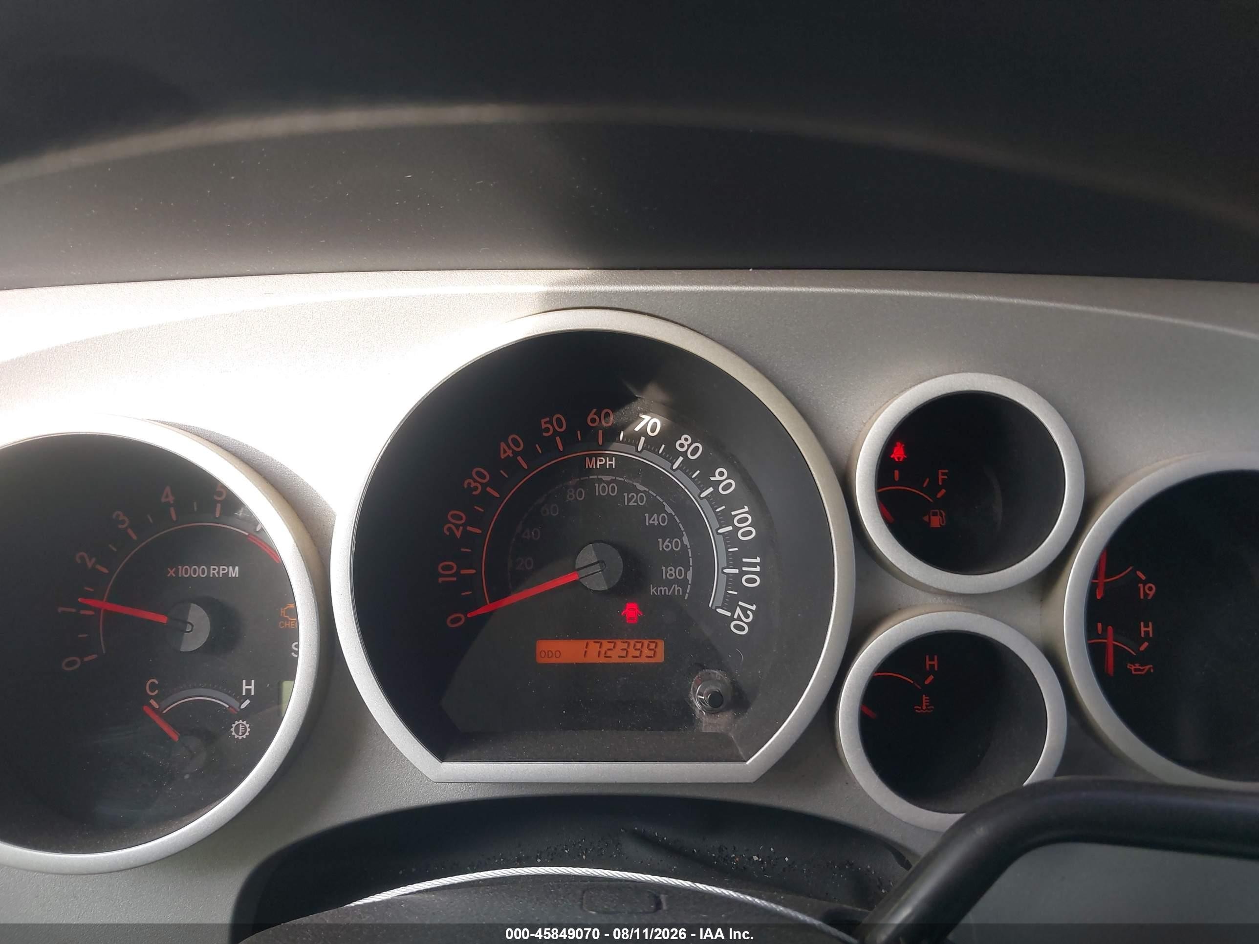 2007 Toyota Tundra Sr5 5.7l V8 Blue vin: 5TFSV54187X004664