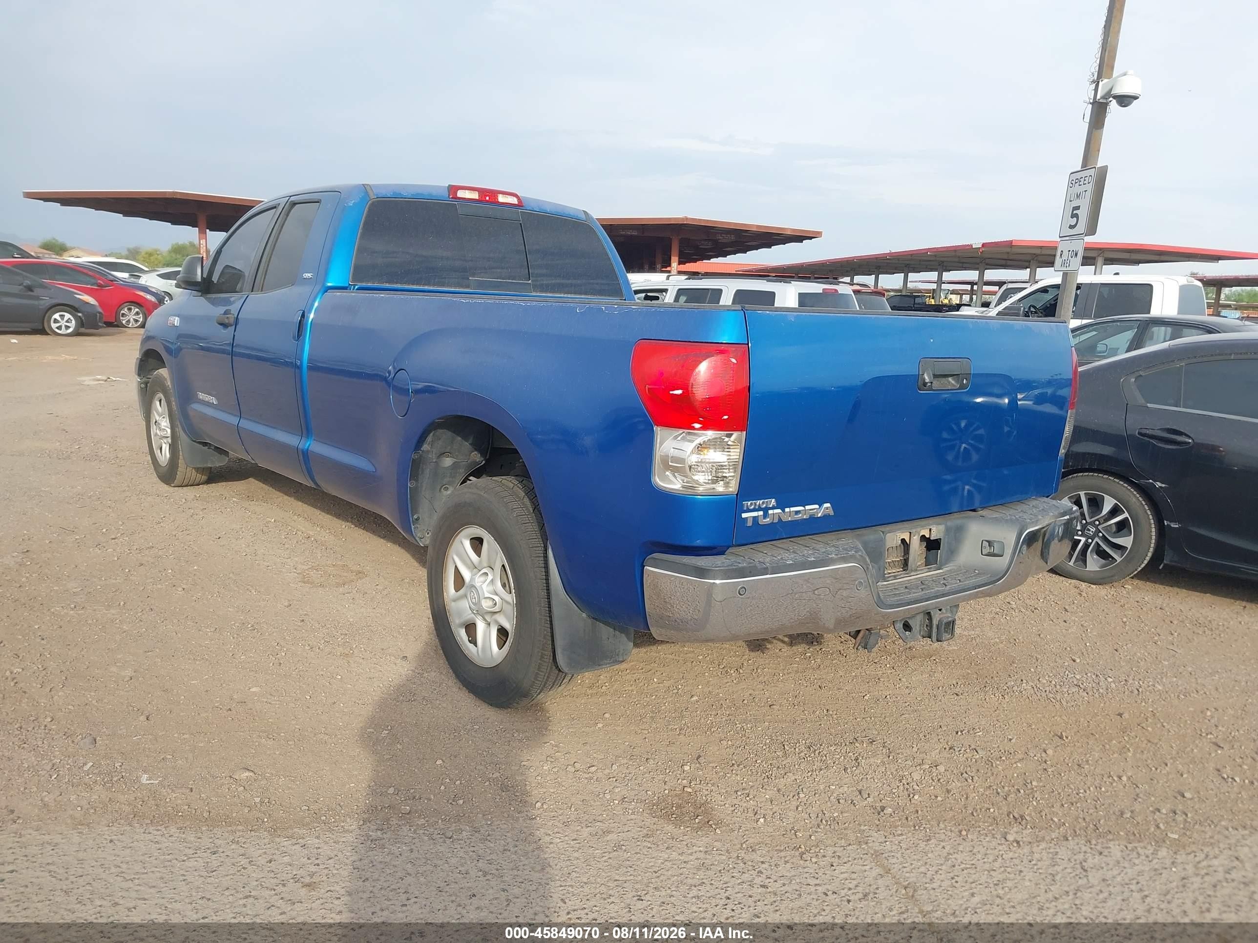 2007 Toyota Tundra Sr5 5.7l V8 Blue vin: 5TFSV54187X004664