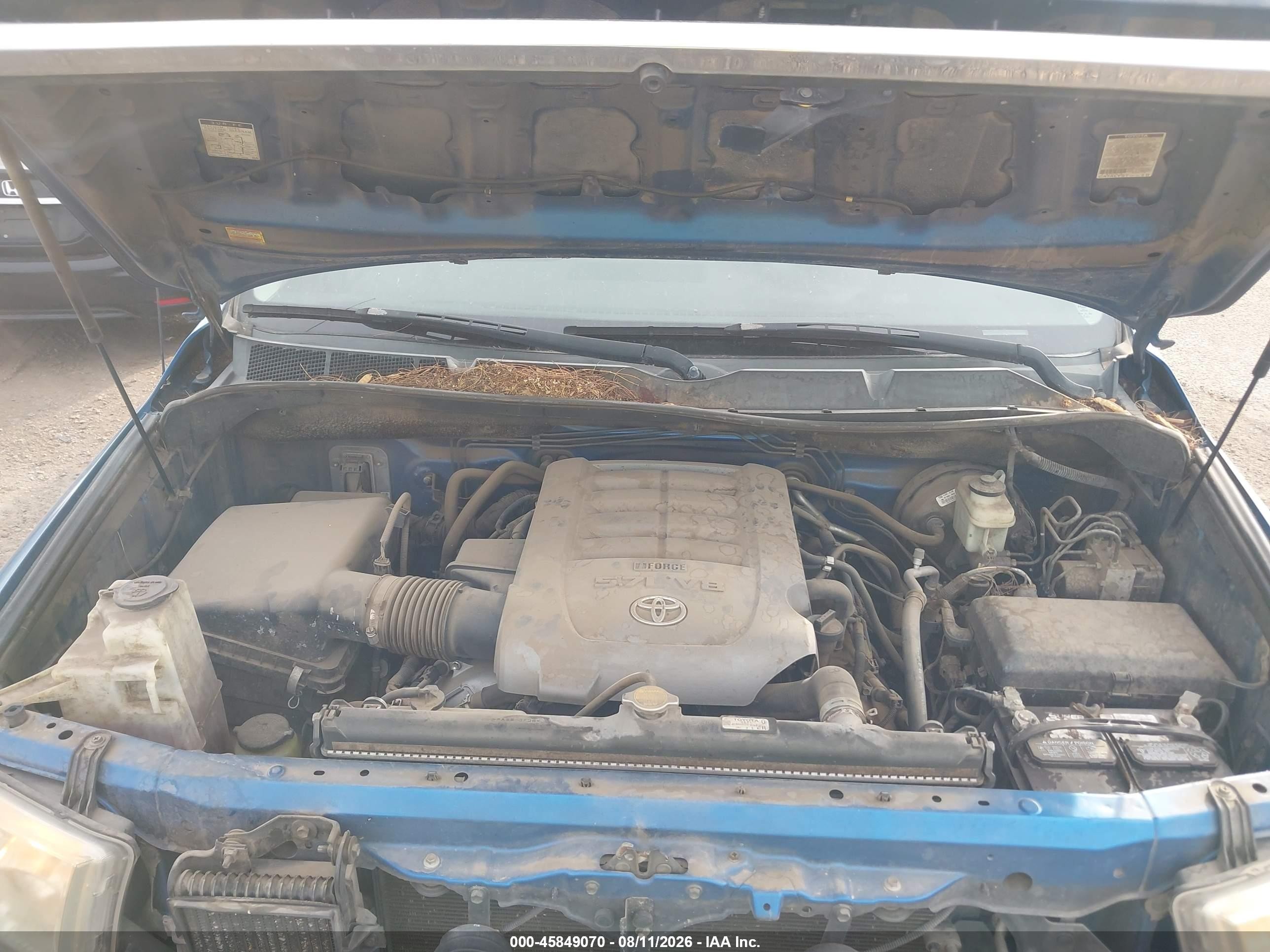2007 Toyota Tundra Sr5 5.7l V8 Blue vin: 5TFSV54187X004664