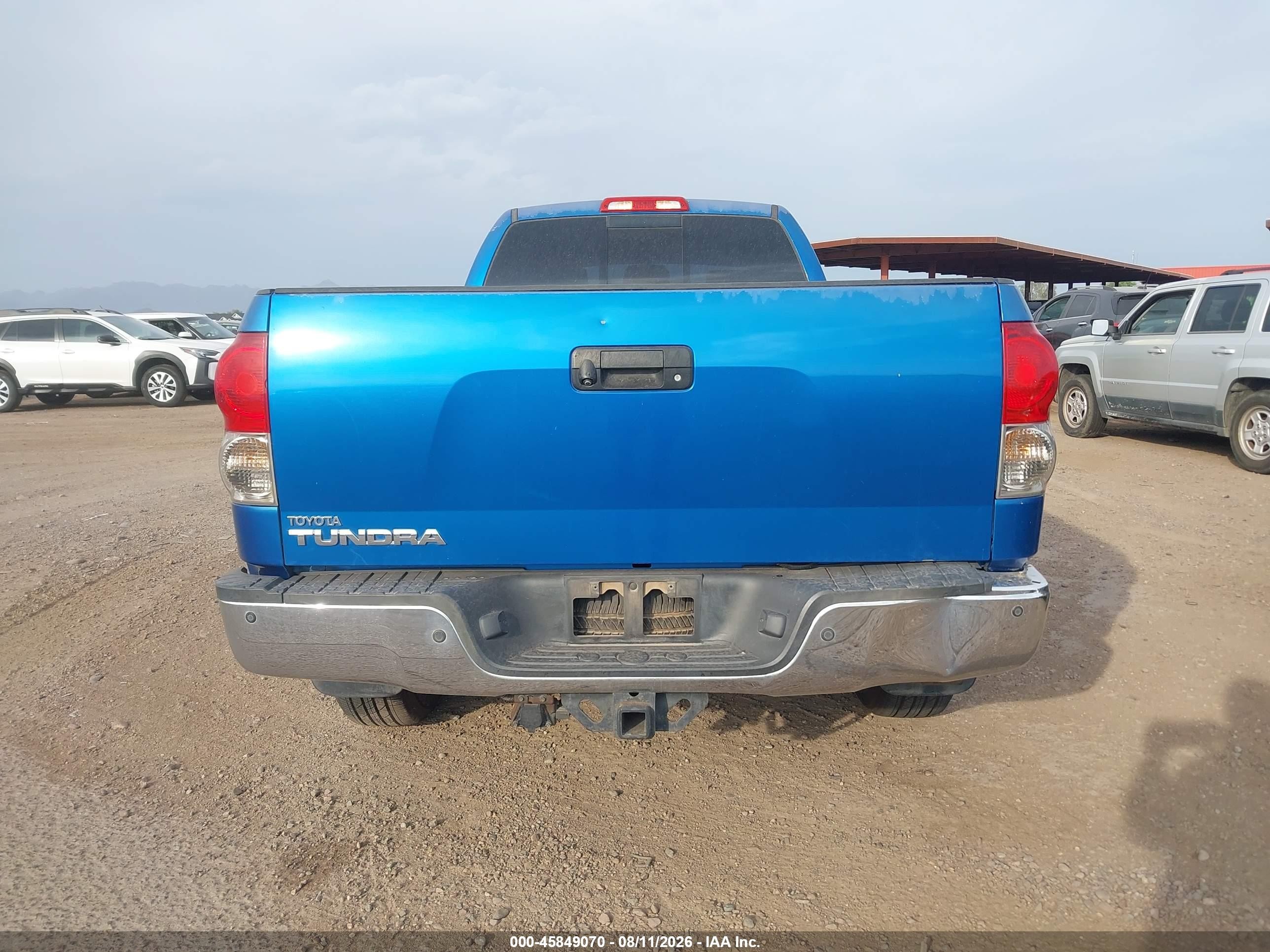 2007 Toyota Tundra Sr5 5.7l V8 Blue vin: 5TFSV54187X004664