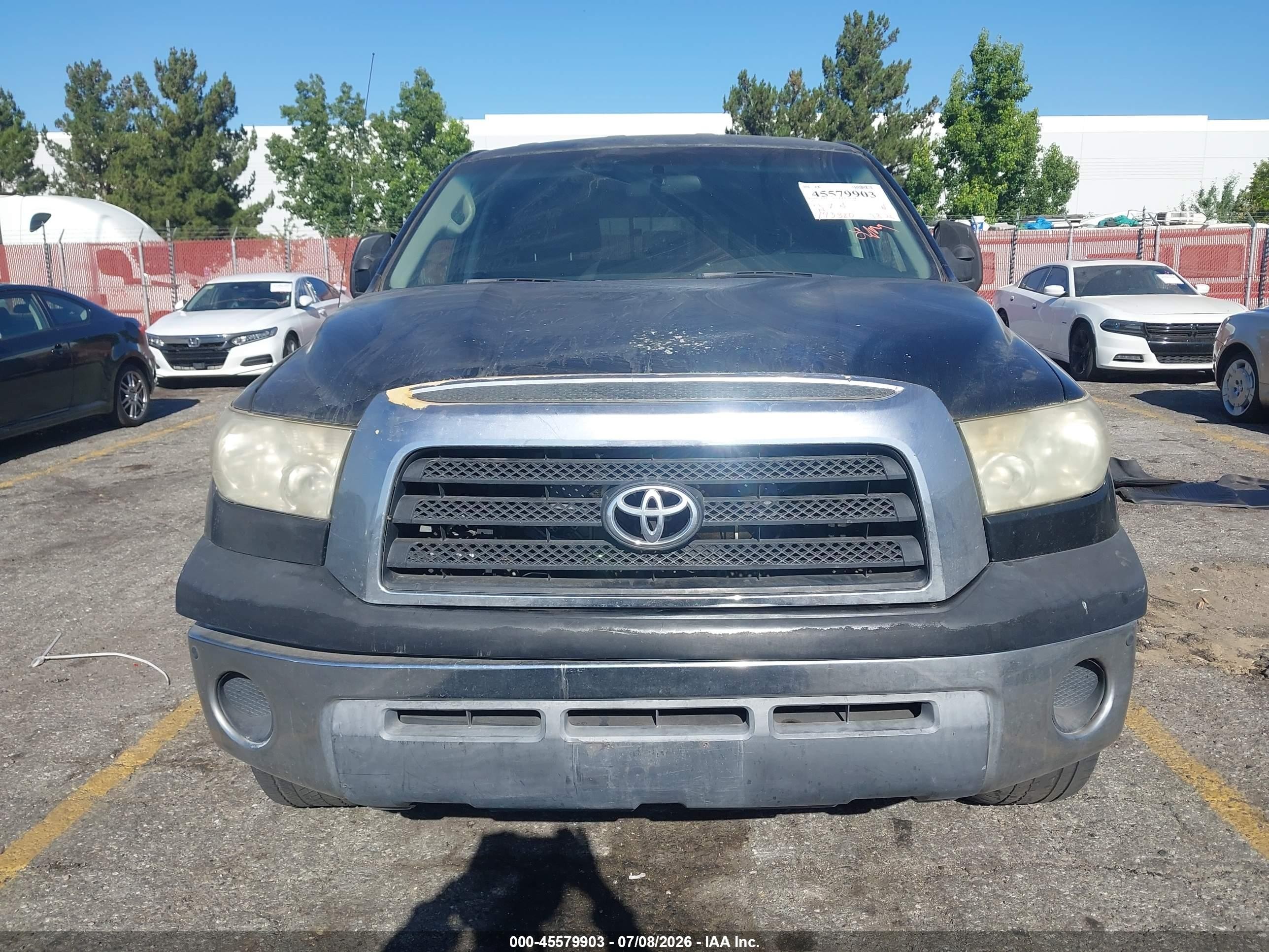 2007 Toyota Tundra Sr5 5.7l V8 Black vin: 5TFSV541X7X003080
