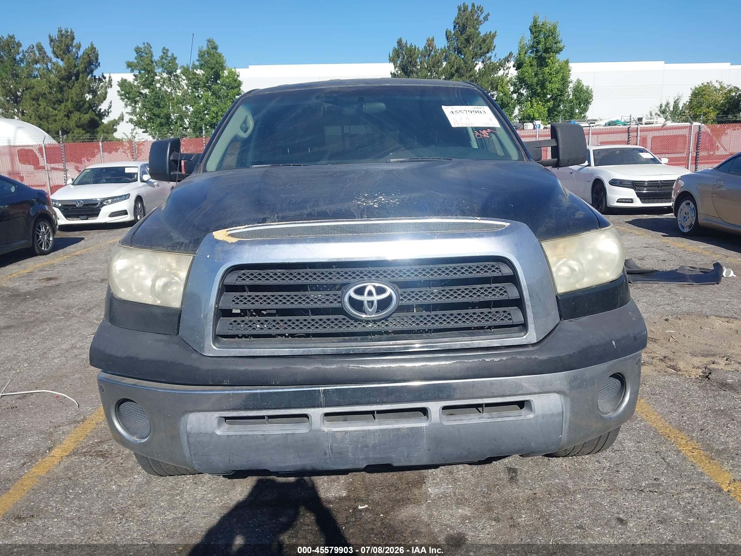 2007 Toyota Tundra Sr5 5.7l V8 Black vin: 5TFSV541X7X003080