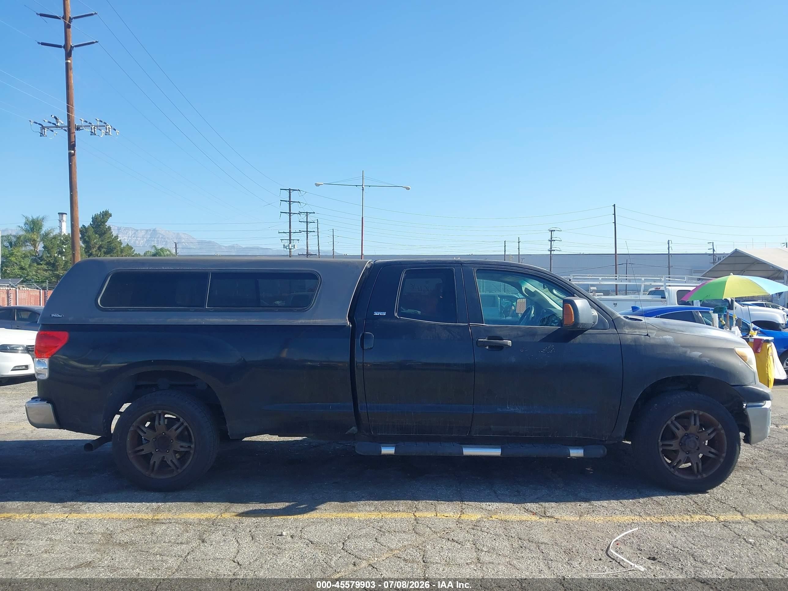2007 Toyota Tundra Sr5 5.7l V8 Black vin: 5TFSV541X7X003080