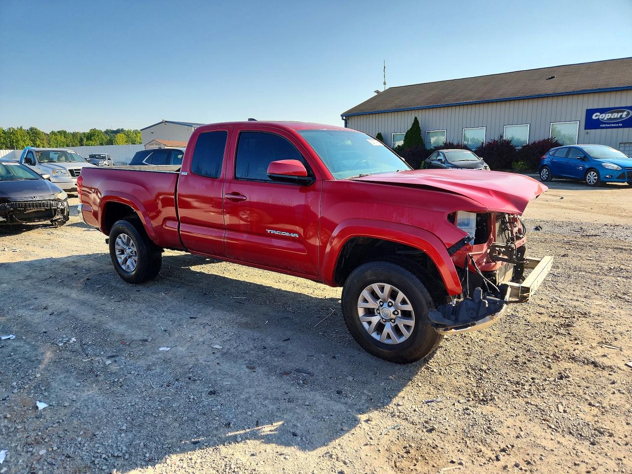 2016 Toyota Tacoma Sr5 Red vin: 5TFSX5EN8GX044173