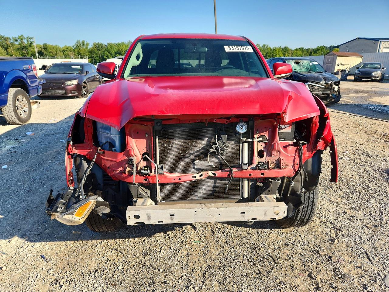 2016 Toyota Tacoma Sr5 Red vin: 5TFSX5EN8GX044173
