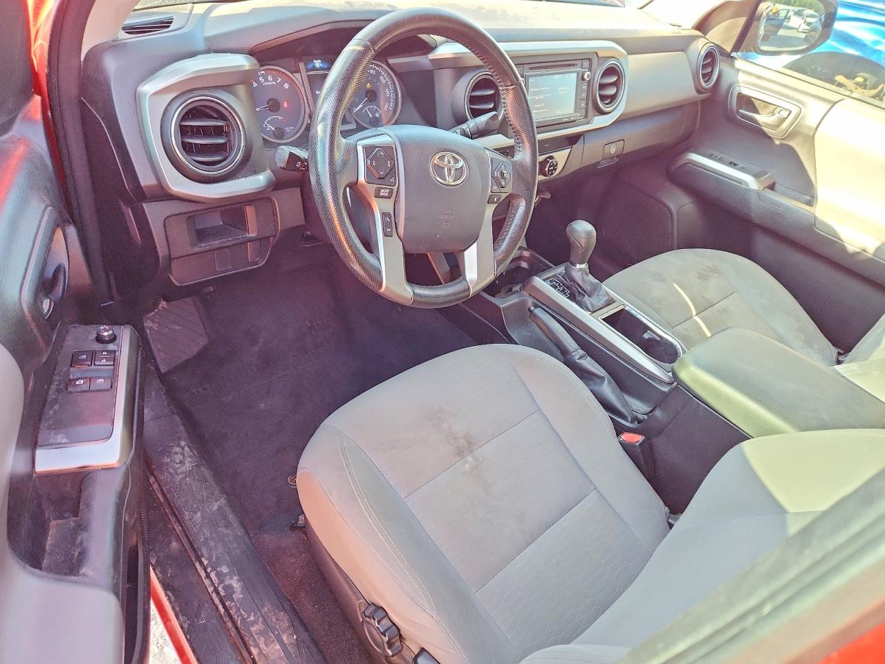 2016 Toyota Tacoma Sr5 Red vin: 5TFSX5EN8GX044173