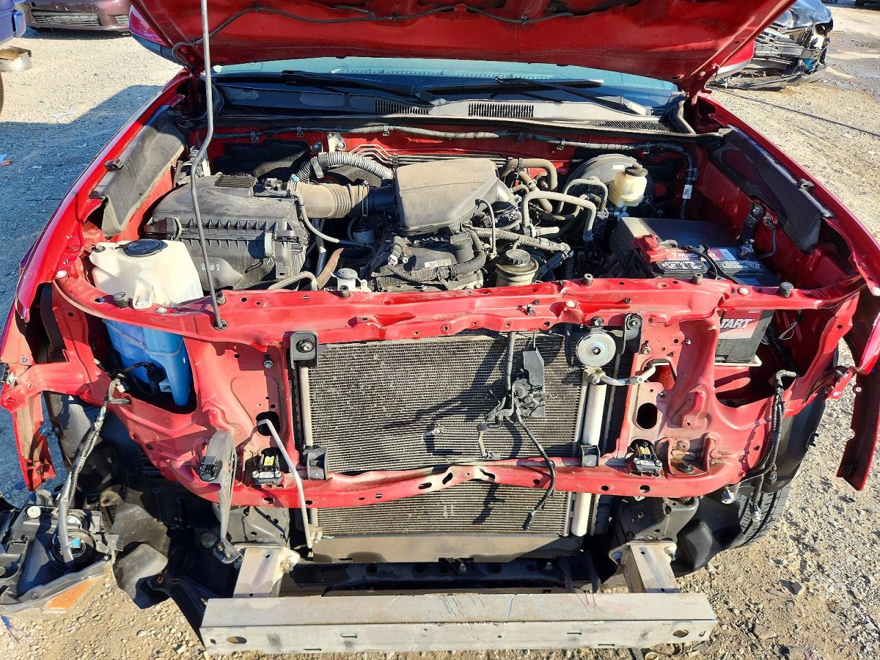 2016 Toyota Tacoma Sr5 Red vin: 5TFSX5EN8GX044173