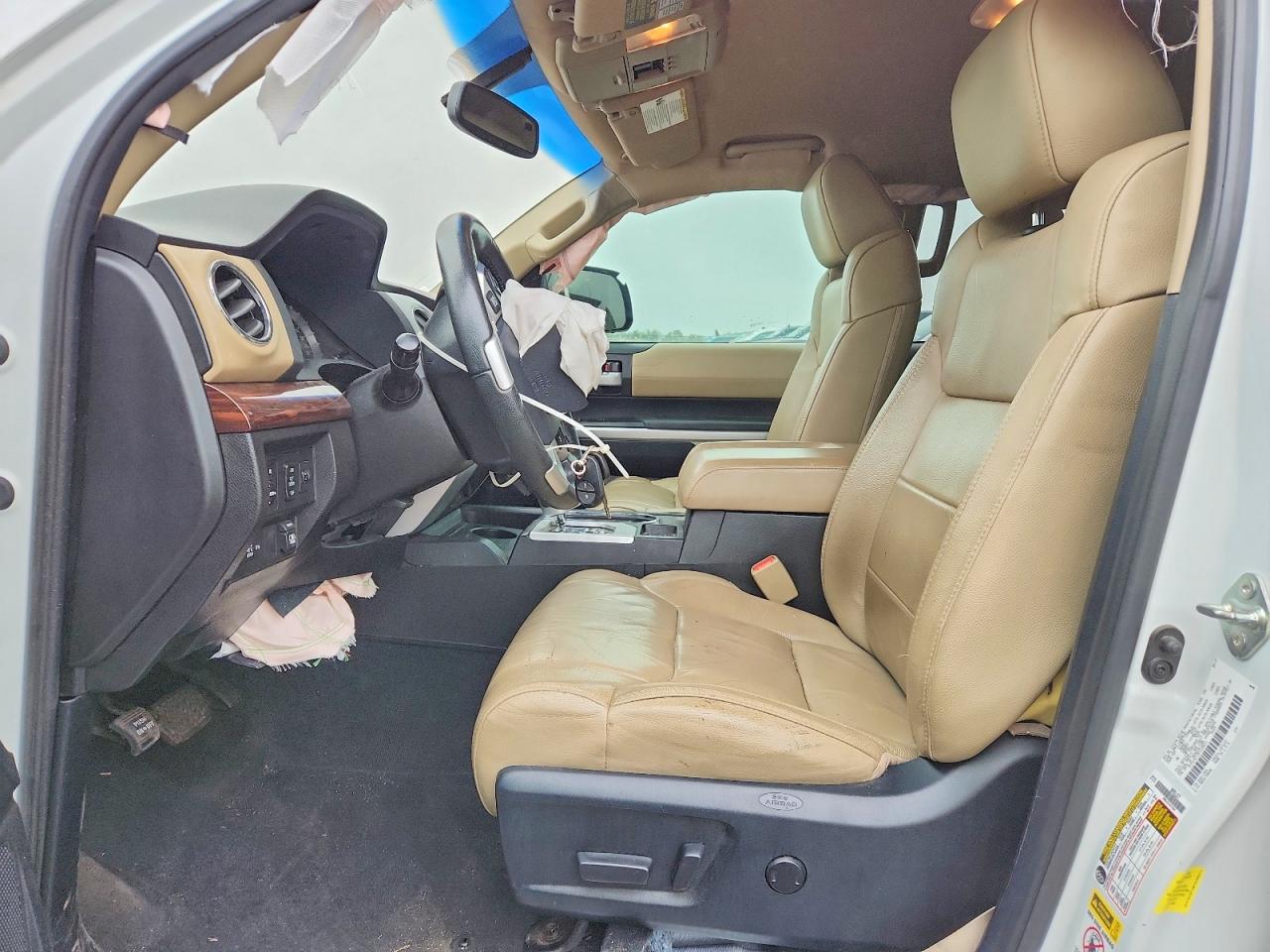 2015 Toyota Tundra Double Cab Limited White vin: 5TFSY5F15FX185211