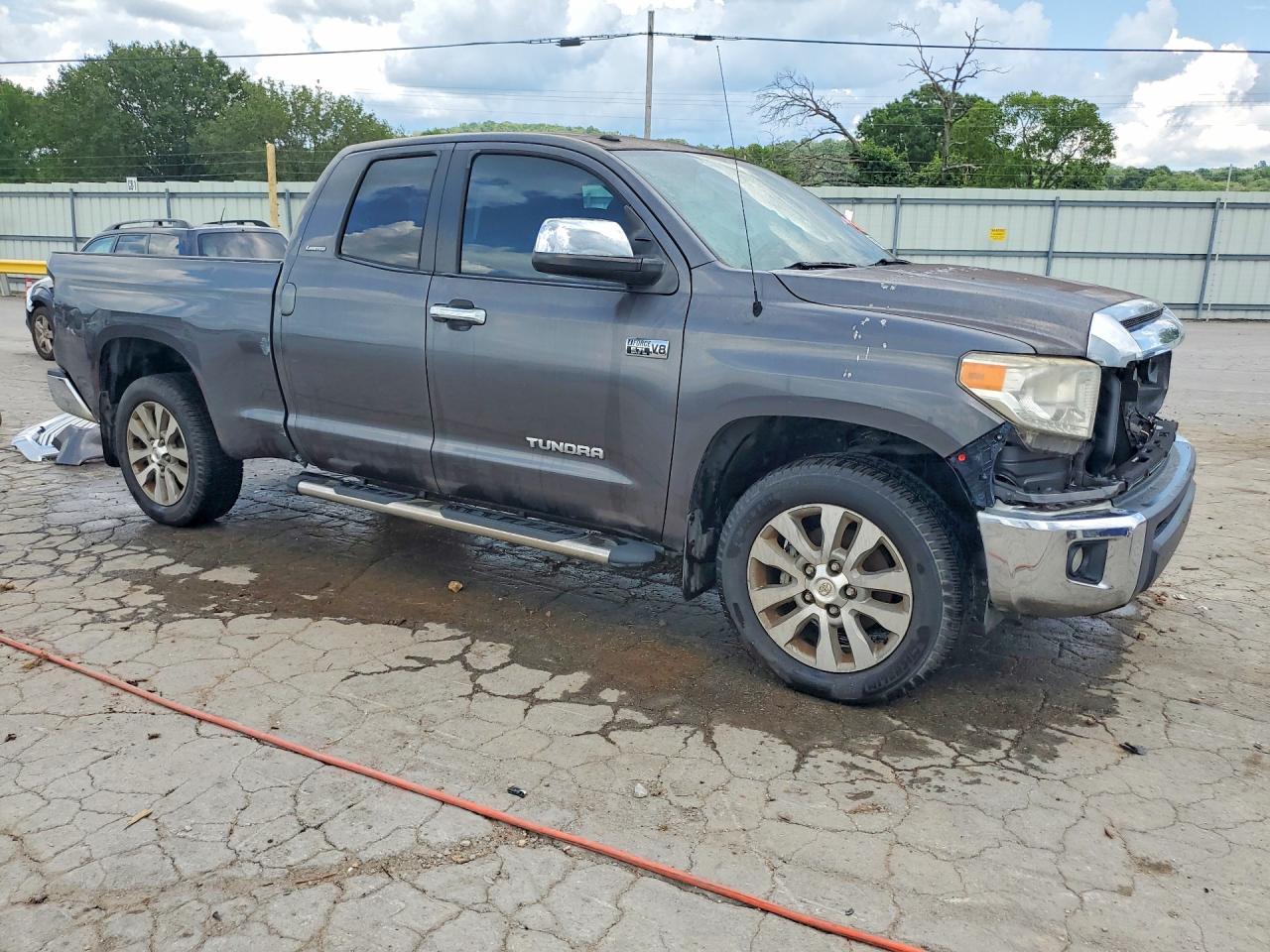 2014 Toyota Tundra Double Cab Limited Gray vin: 5TFSY5F18EX148443
