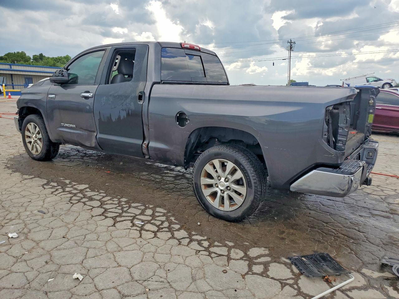 2014 Toyota Tundra Double Cab Limited Gray vin: 5TFSY5F18EX148443