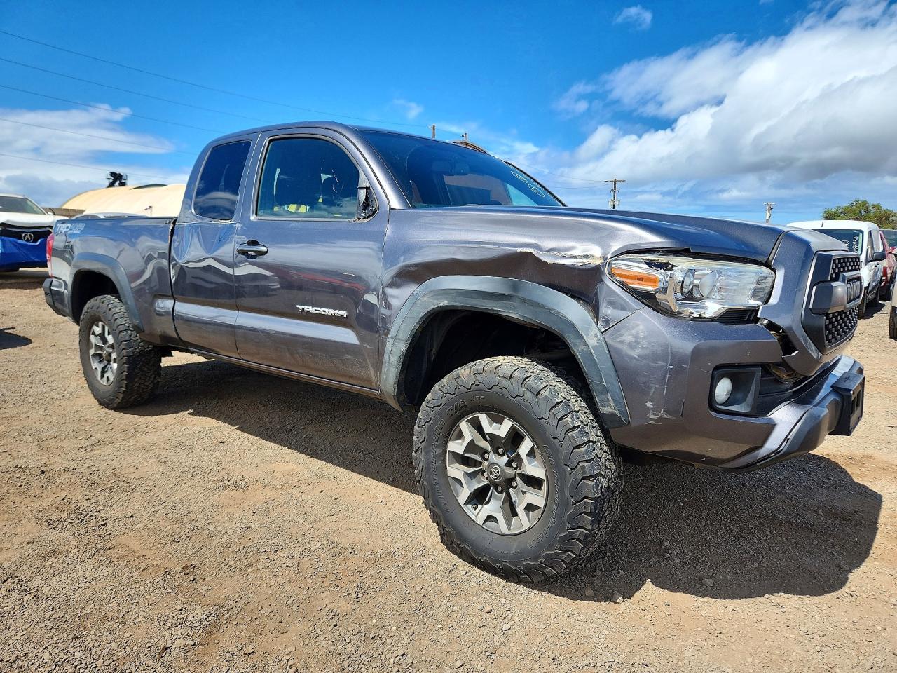 2017 Toyota Tacoma Trd Off-road Угольный vin: 5TFSZ5AN8HX082326
