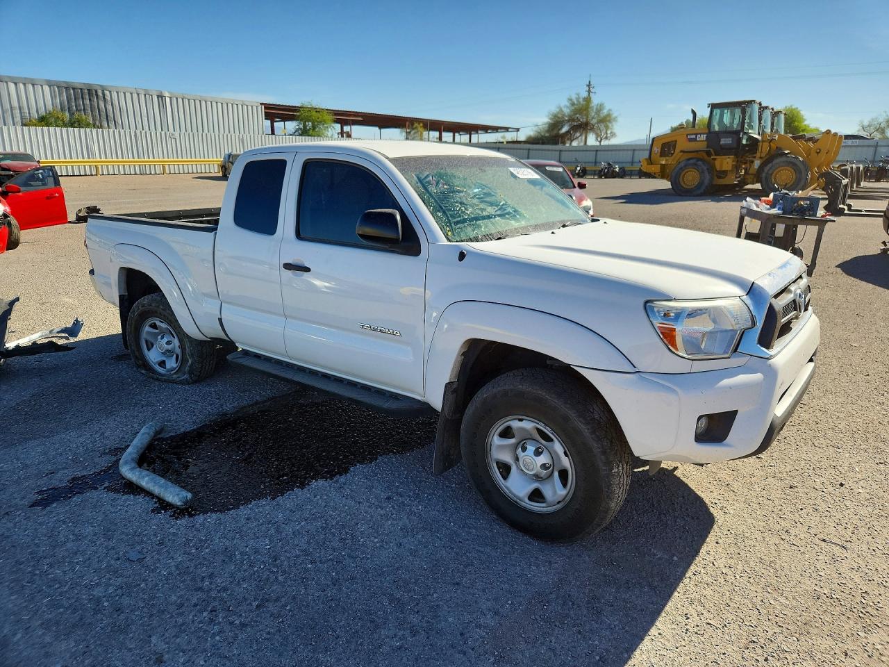 2013 Toyota Tacoma Prerunner V6 White vin: 5TFTU4GN3DX040323