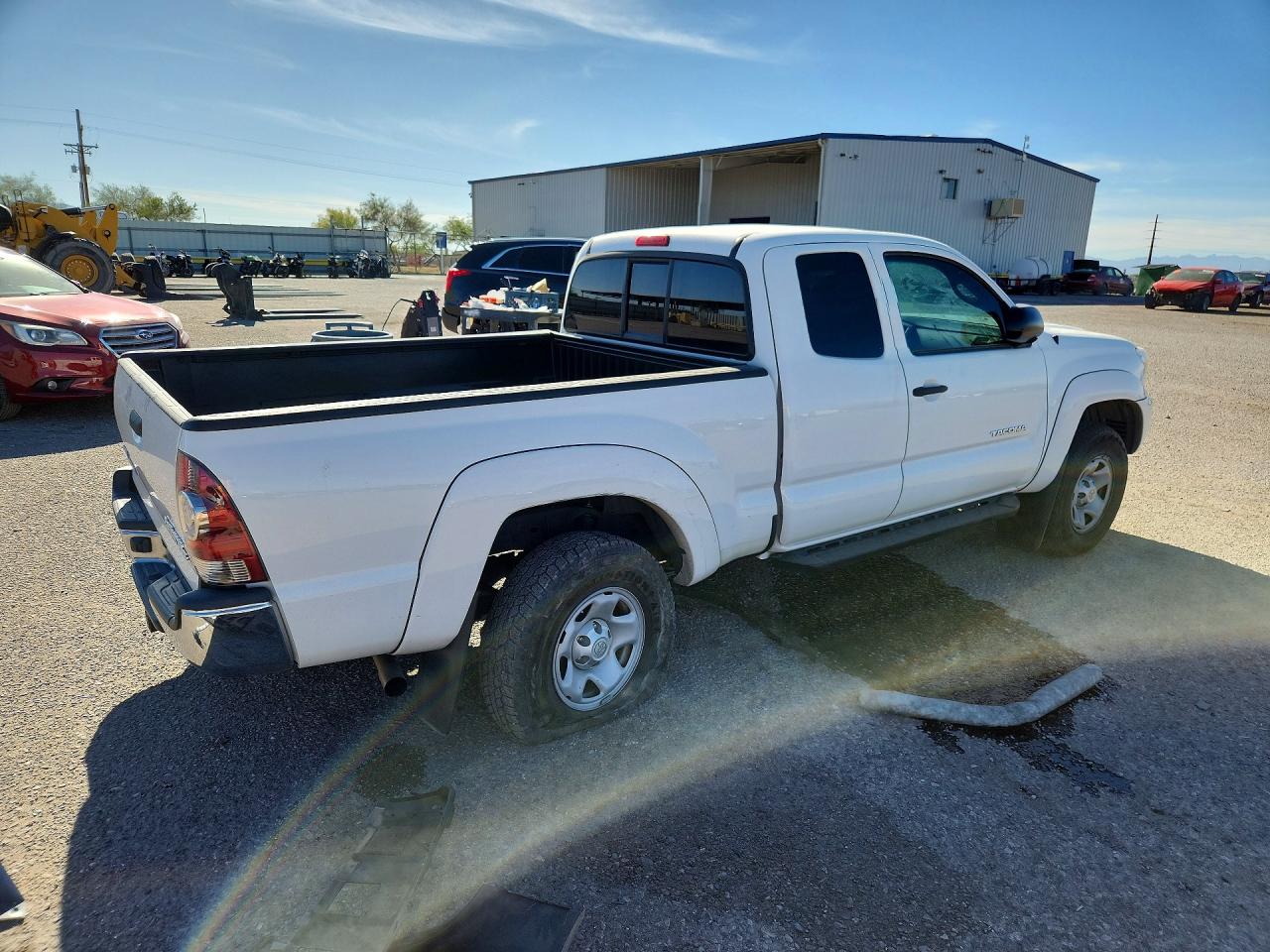 2013 Toyota Tacoma Prerunner V6 White vin: 5TFTU4GN3DX040323