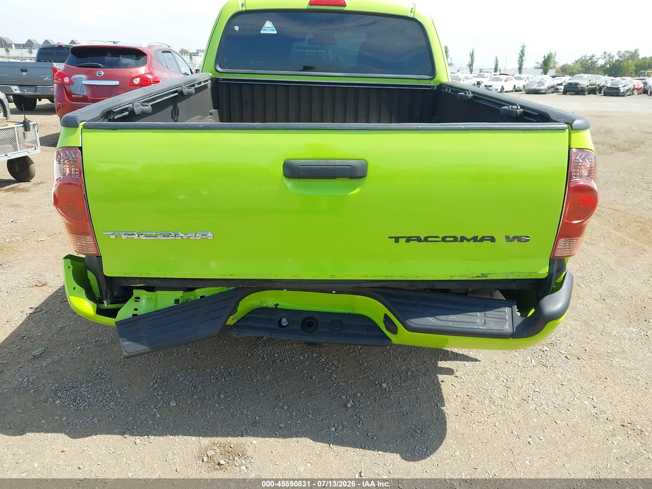 2013 Toyota Tacoma Prerunner V6 Green vin: 5TFTU4GN5DX047001