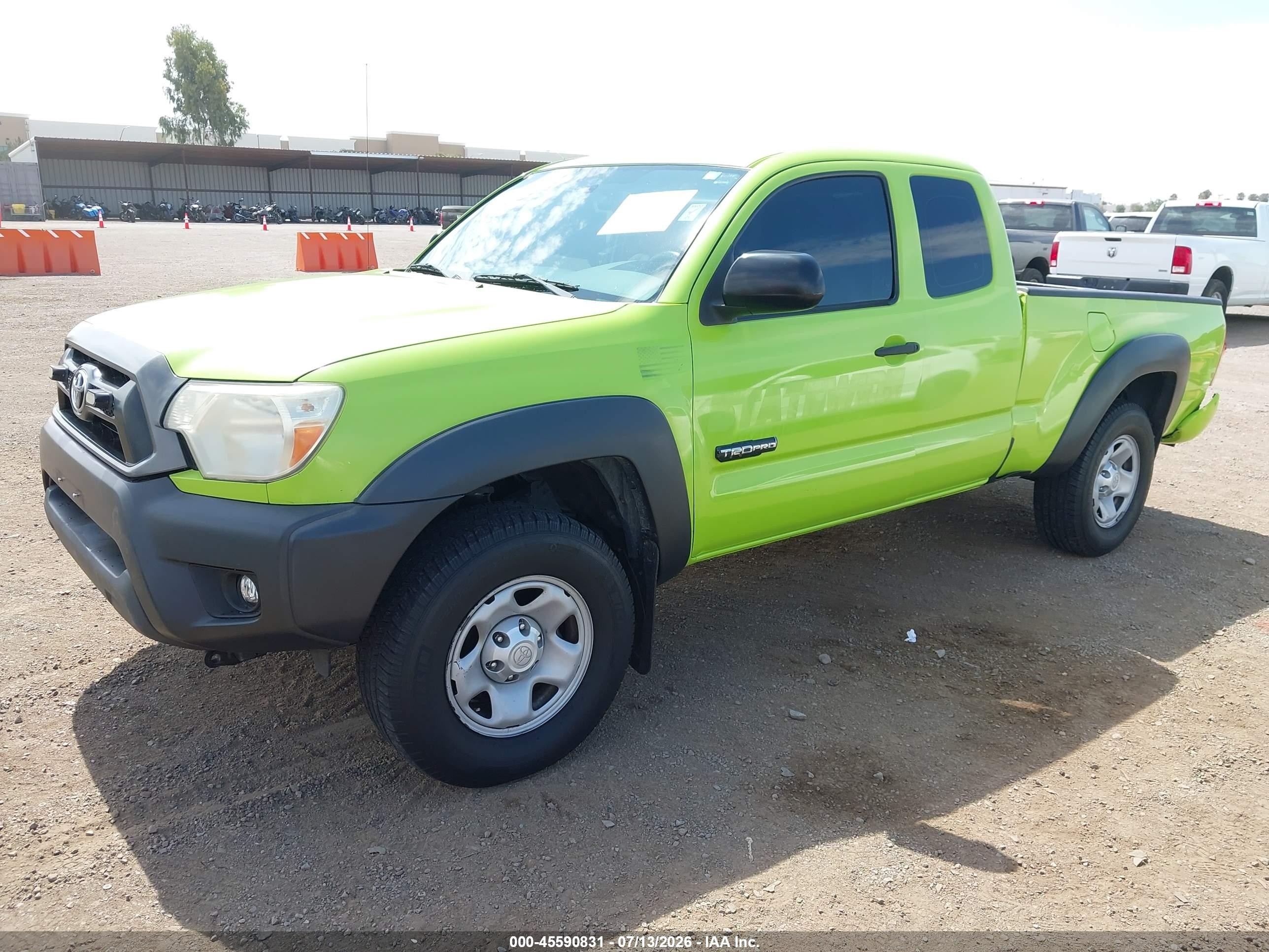 2013 Toyota Tacoma Prerunner V6 Green vin: 5TFTU4GN5DX047001