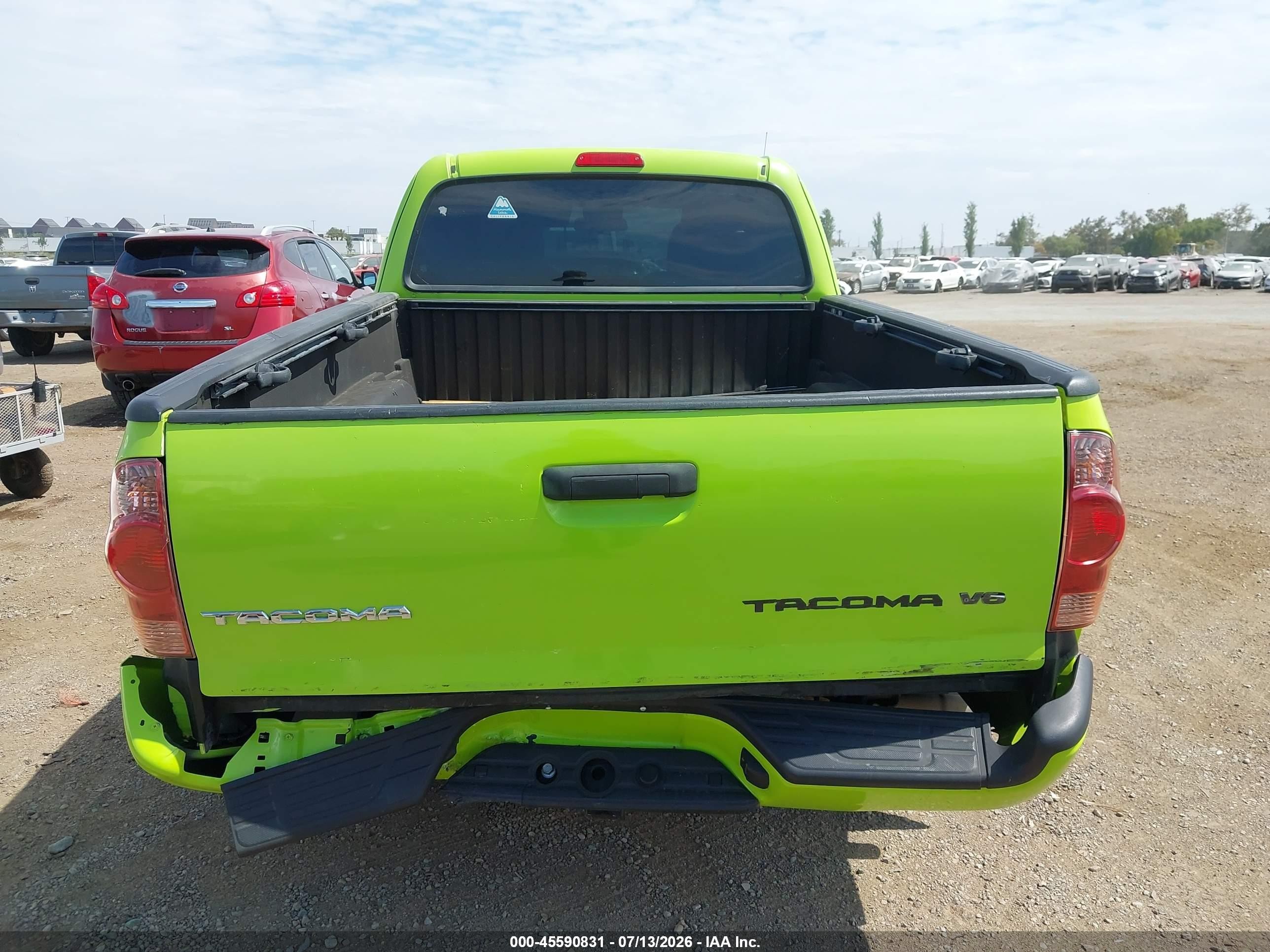 2013 Toyota Tacoma Prerunner V6 Green vin: 5TFTU4GN5DX047001
