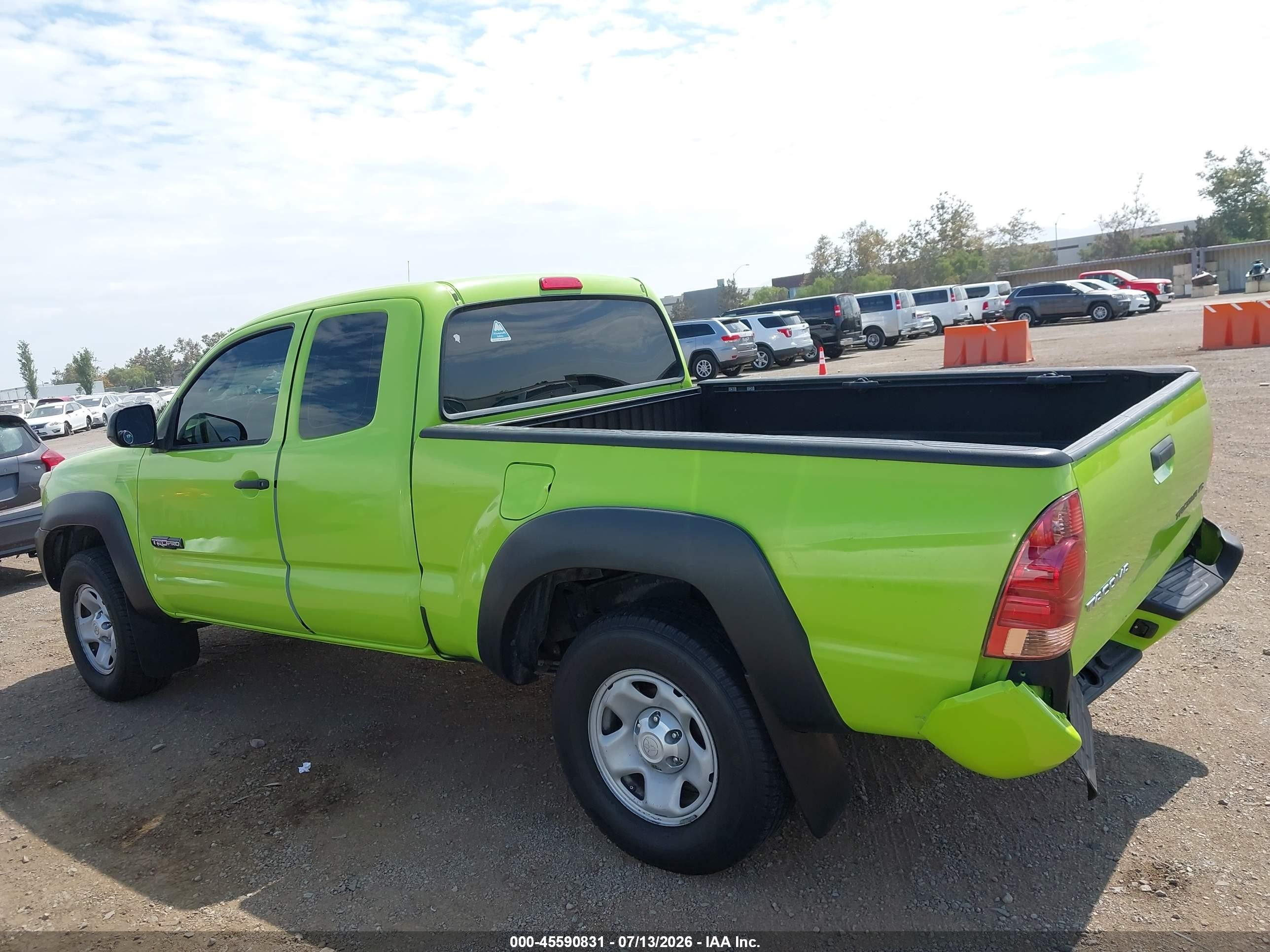 2013 Toyota Tacoma Prerunner V6 Green vin: 5TFTU4GN5DX047001
