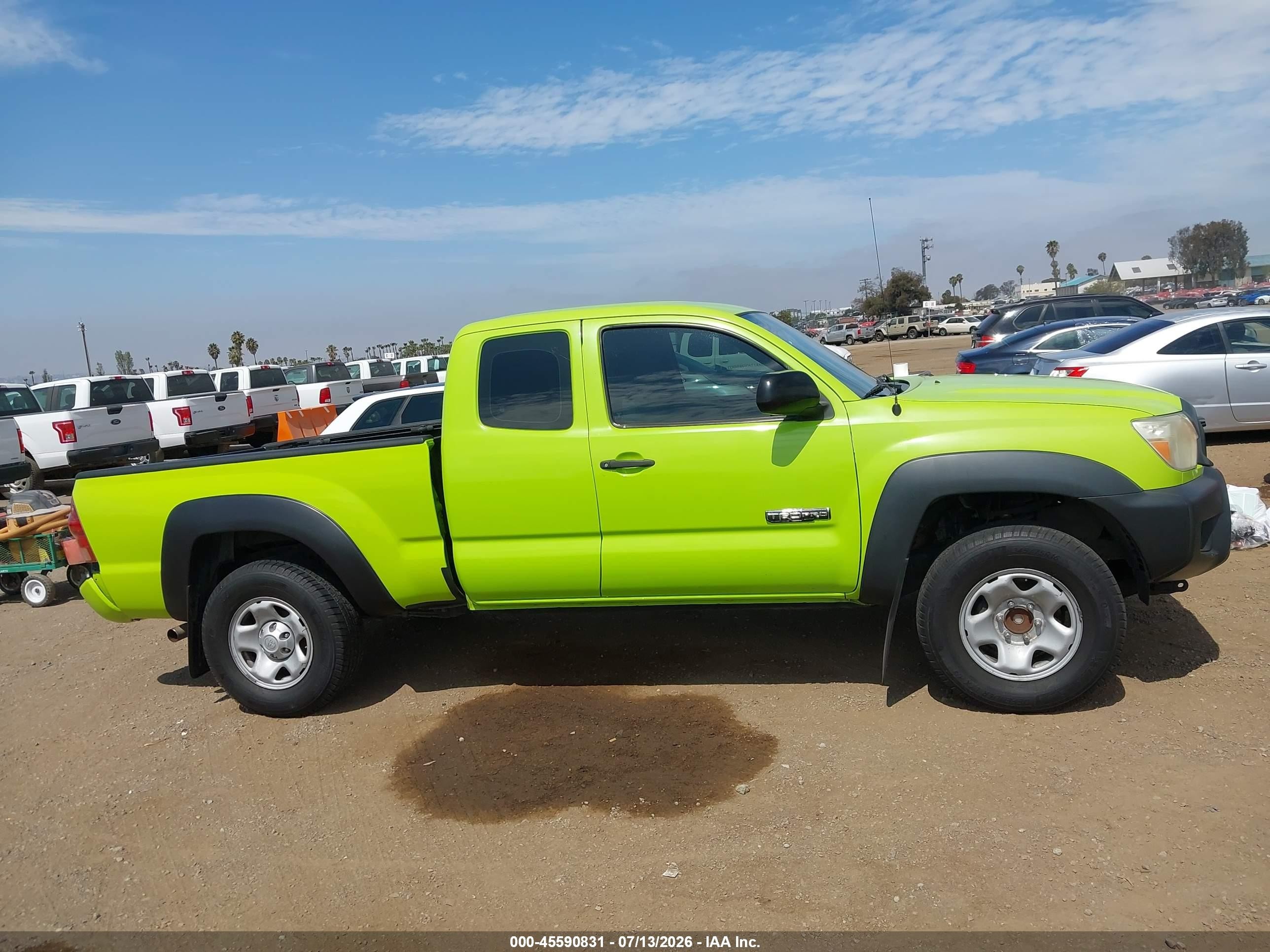 2013 Toyota Tacoma Prerunner V6 Green vin: 5TFTU4GN5DX047001