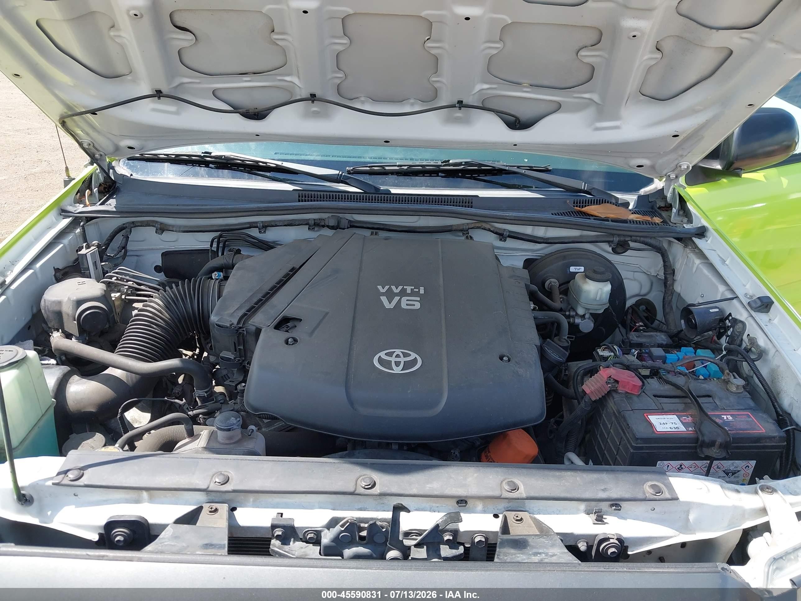 2013 Toyota Tacoma Prerunner V6 Green vin: 5TFTU4GN5DX047001