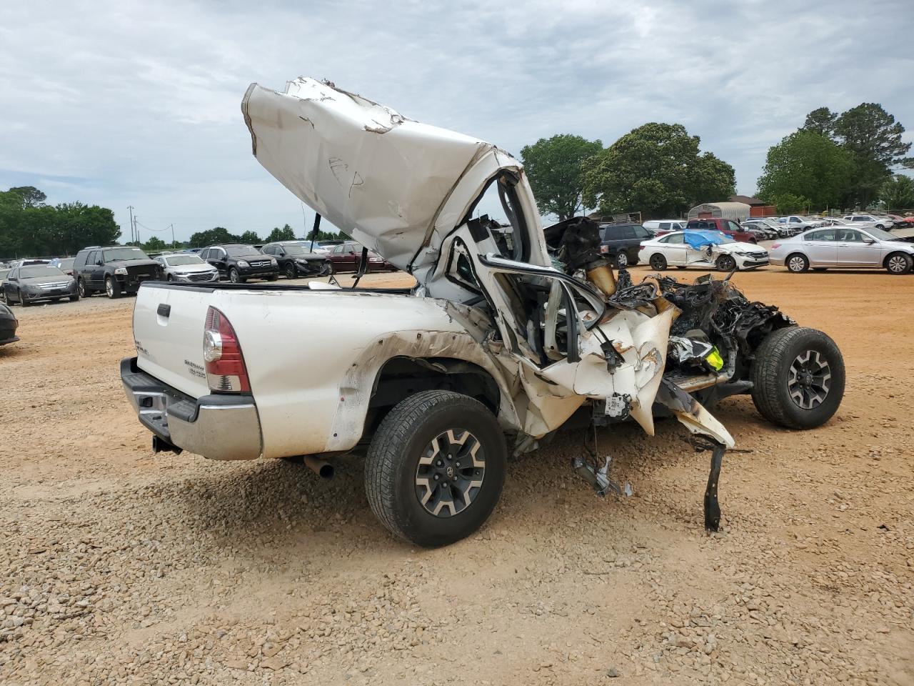 2013 Toyota Tacoma Prerunner Access Cab Белый vin: 5TFTU4GN5DX048312