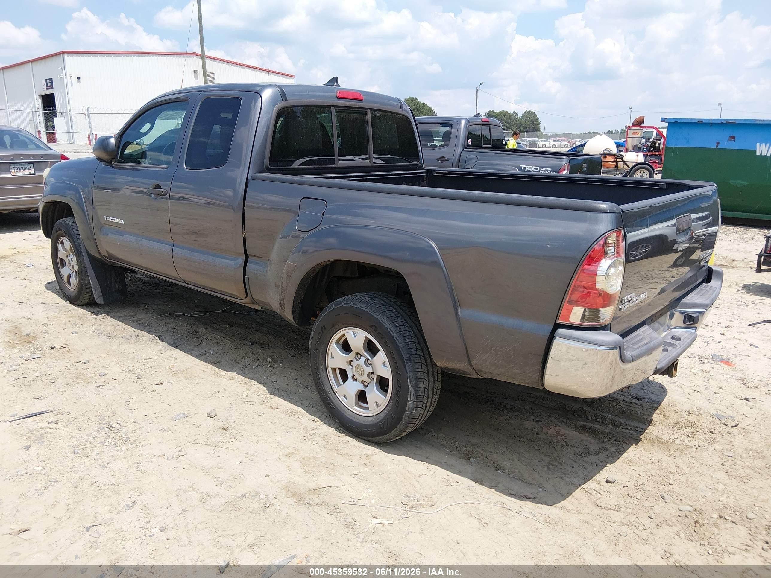 2014 Toyota Tacoma Prerunner V6 Gray vin: 5TFTU4GN5EX057061