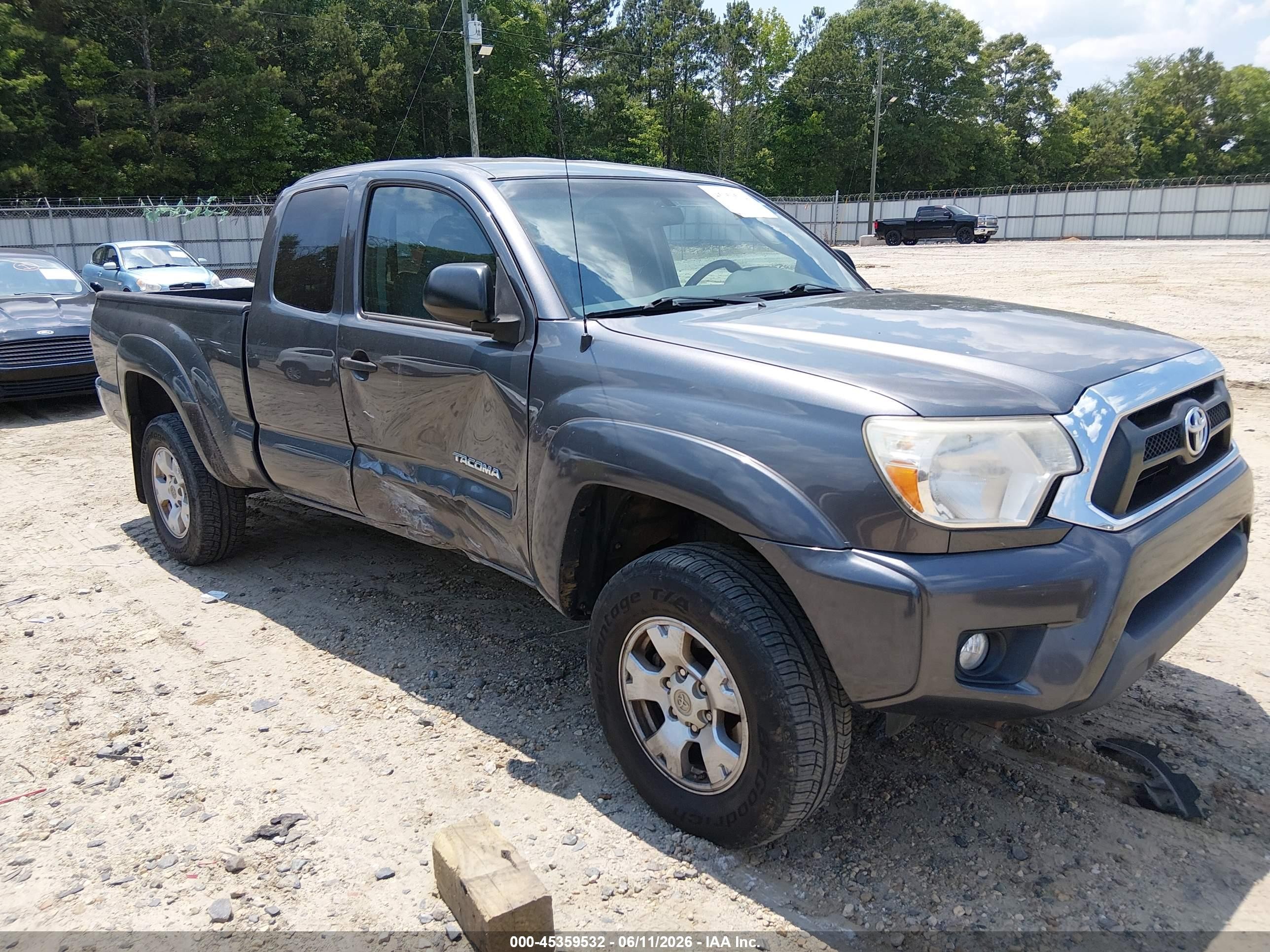 2014 Toyota Tacoma Prerunner V6 Gray vin: 5TFTU4GN5EX057061
