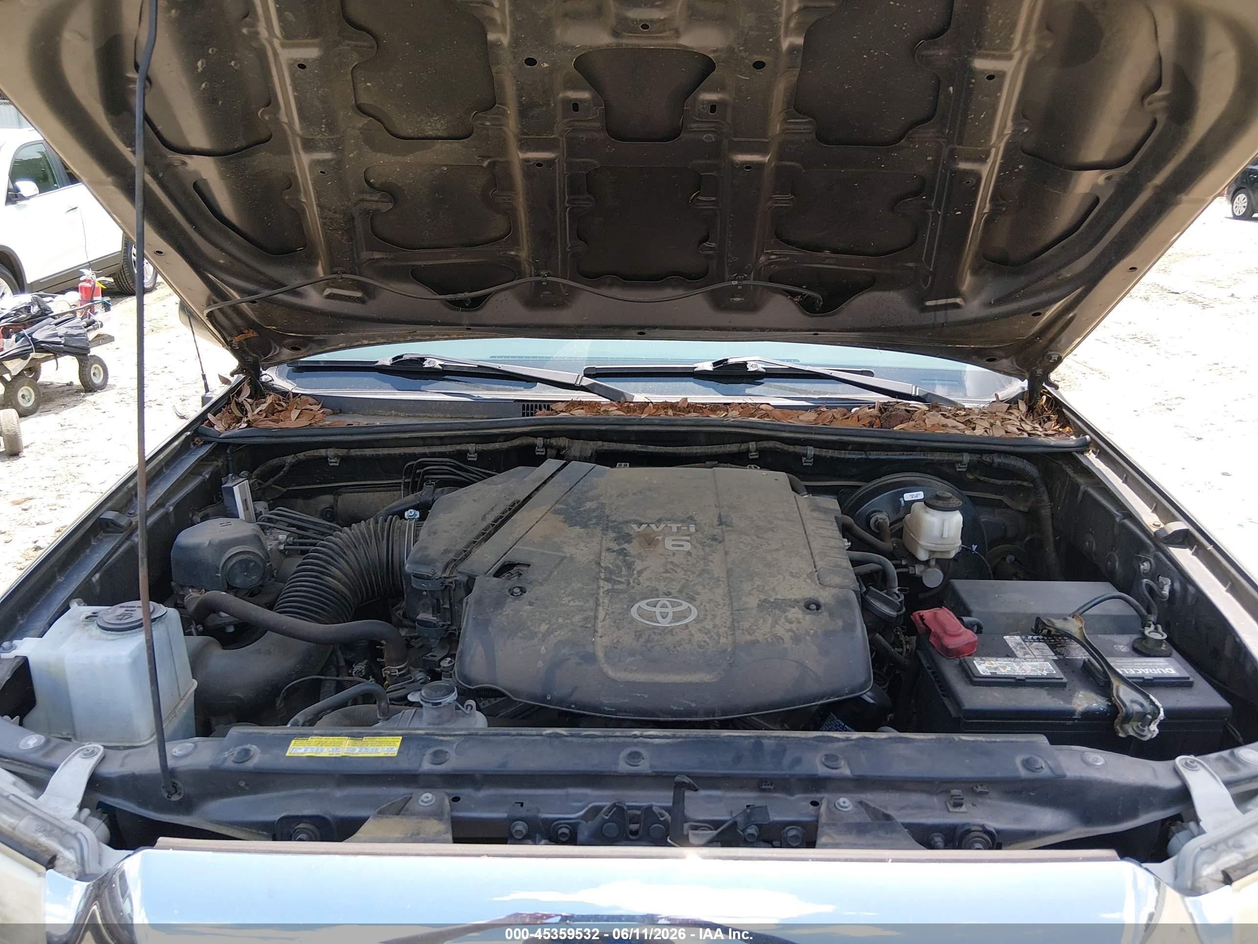 2014 Toyota Tacoma Prerunner V6 Gray vin: 5TFTU4GN5EX057061