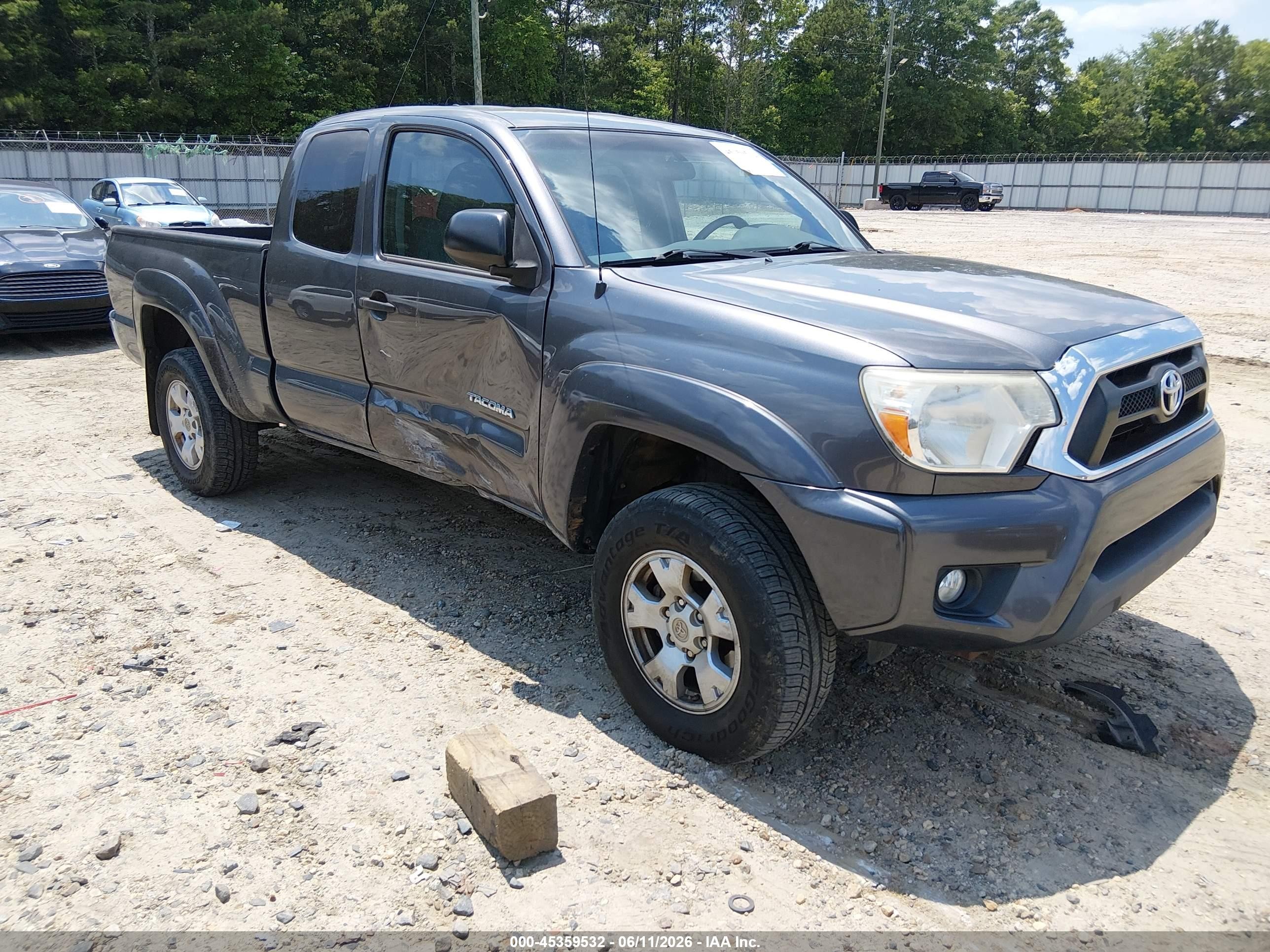 2014 Toyota Tacoma Prerunner V6 Gray vin: 5TFTU4GN5EX057061