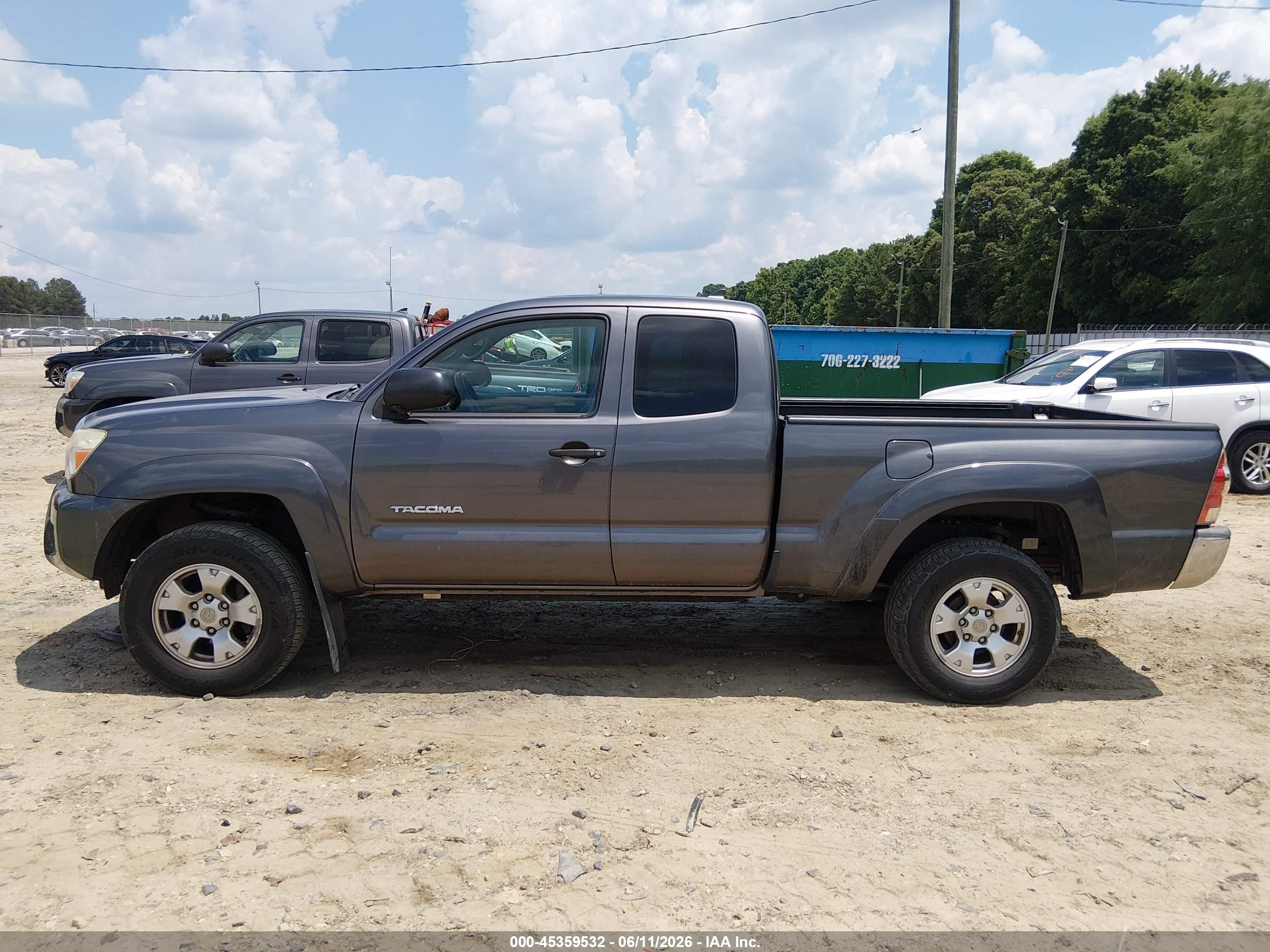 2014 Toyota Tacoma Prerunner V6 Gray vin: 5TFTU4GN5EX057061