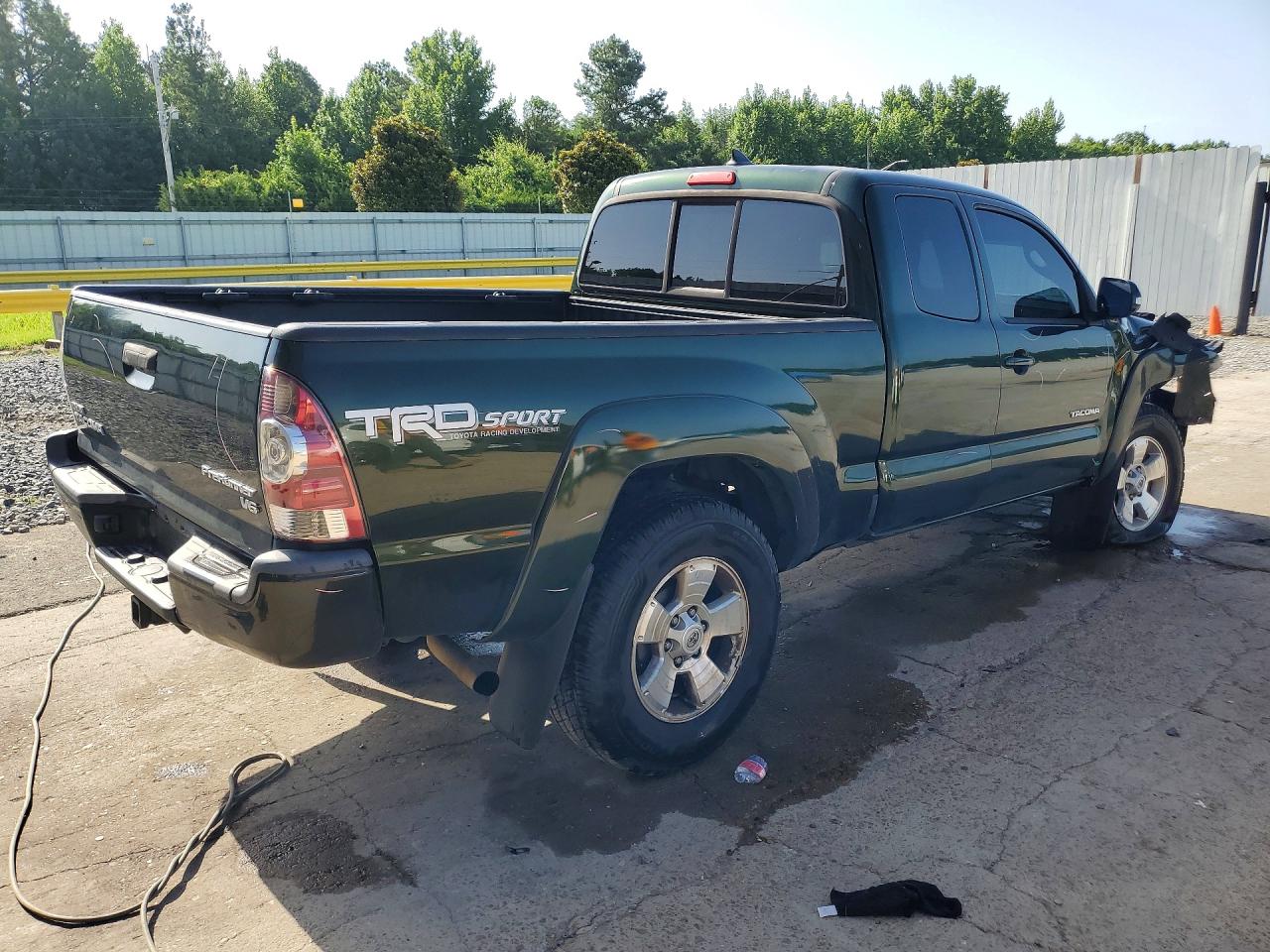 2014 Toyota Tacoma Prerunner Access Cab Green vin: 5TFTU4GN5EX061756