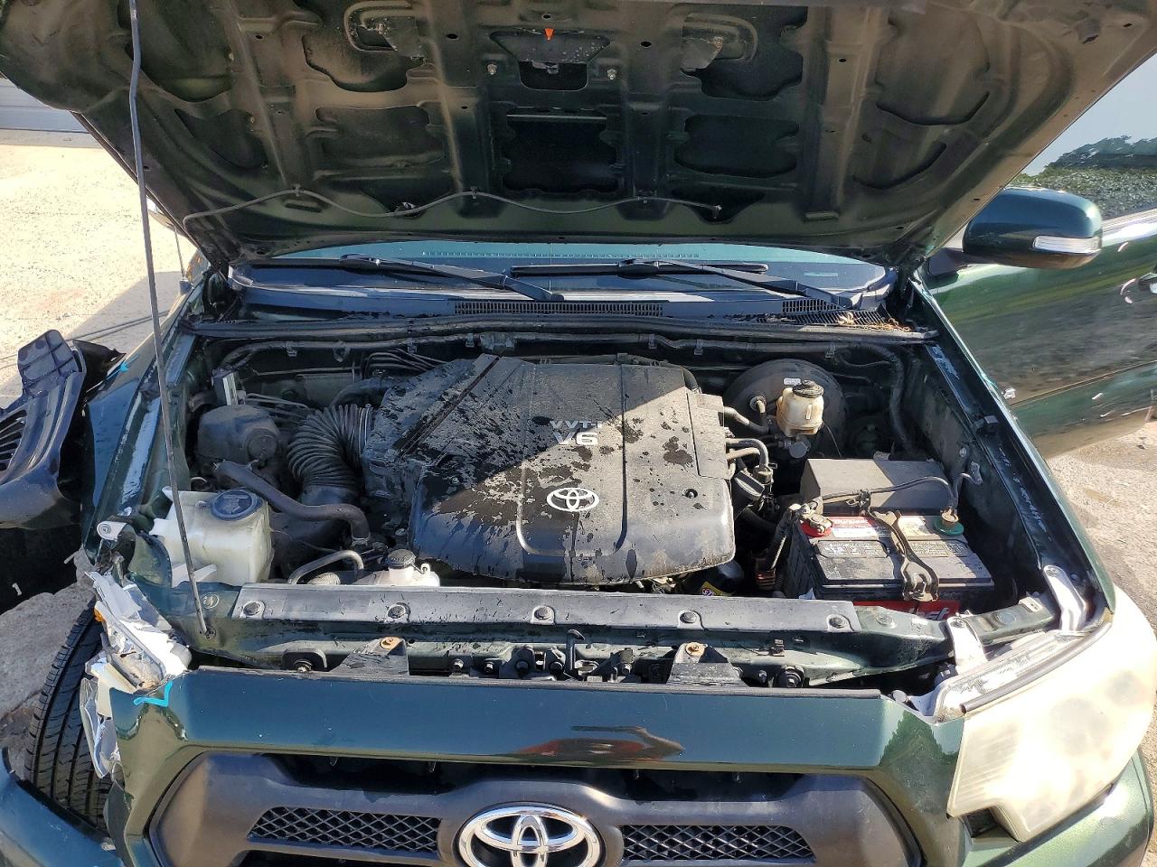 2014 Toyota Tacoma Prerunner Access Cab Green vin: 5TFTU4GN5EX061756