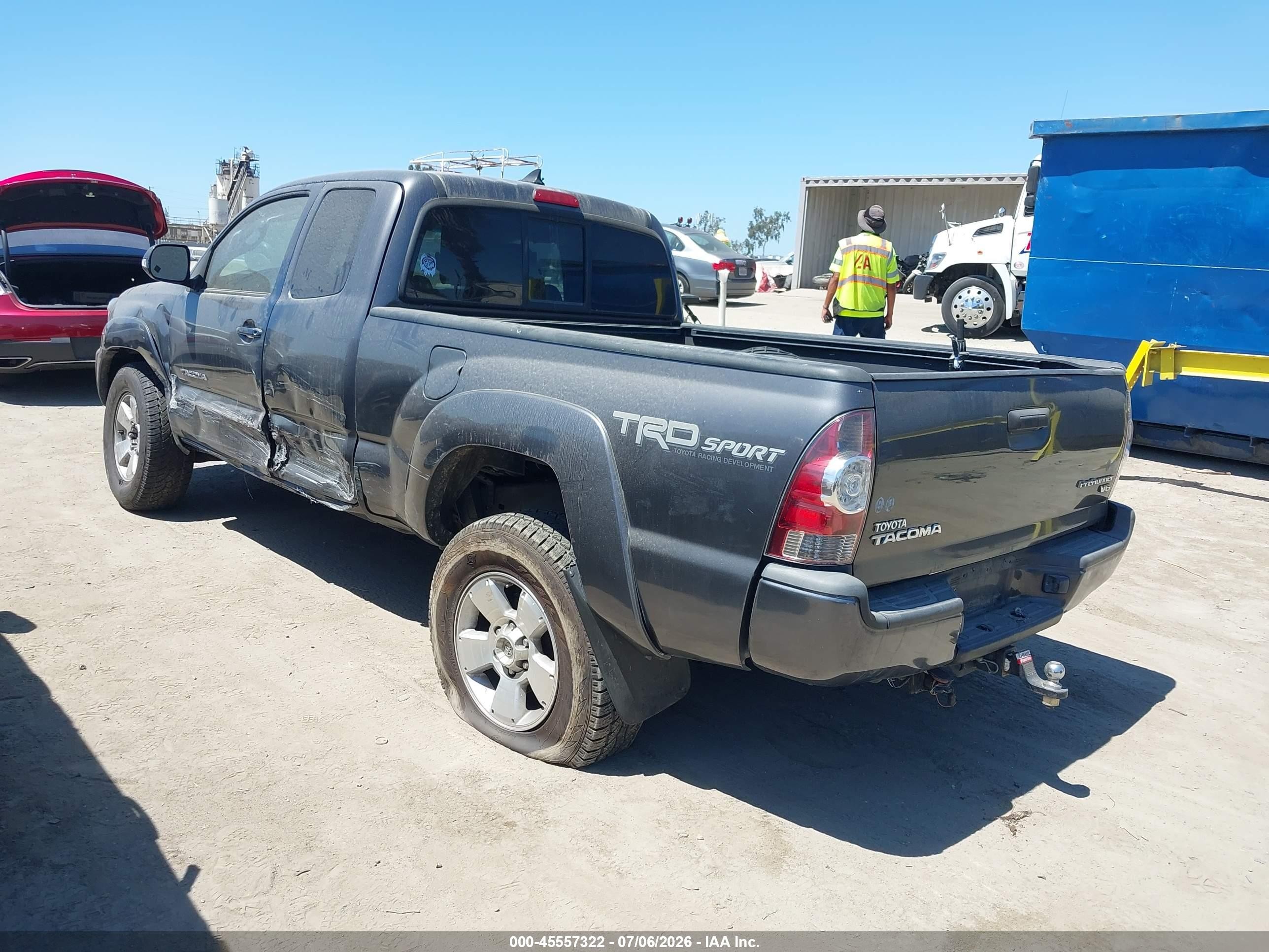 2015 Toyota Tacoma Prerunner V6 Gray vin: 5TFTU4GN9FX067500