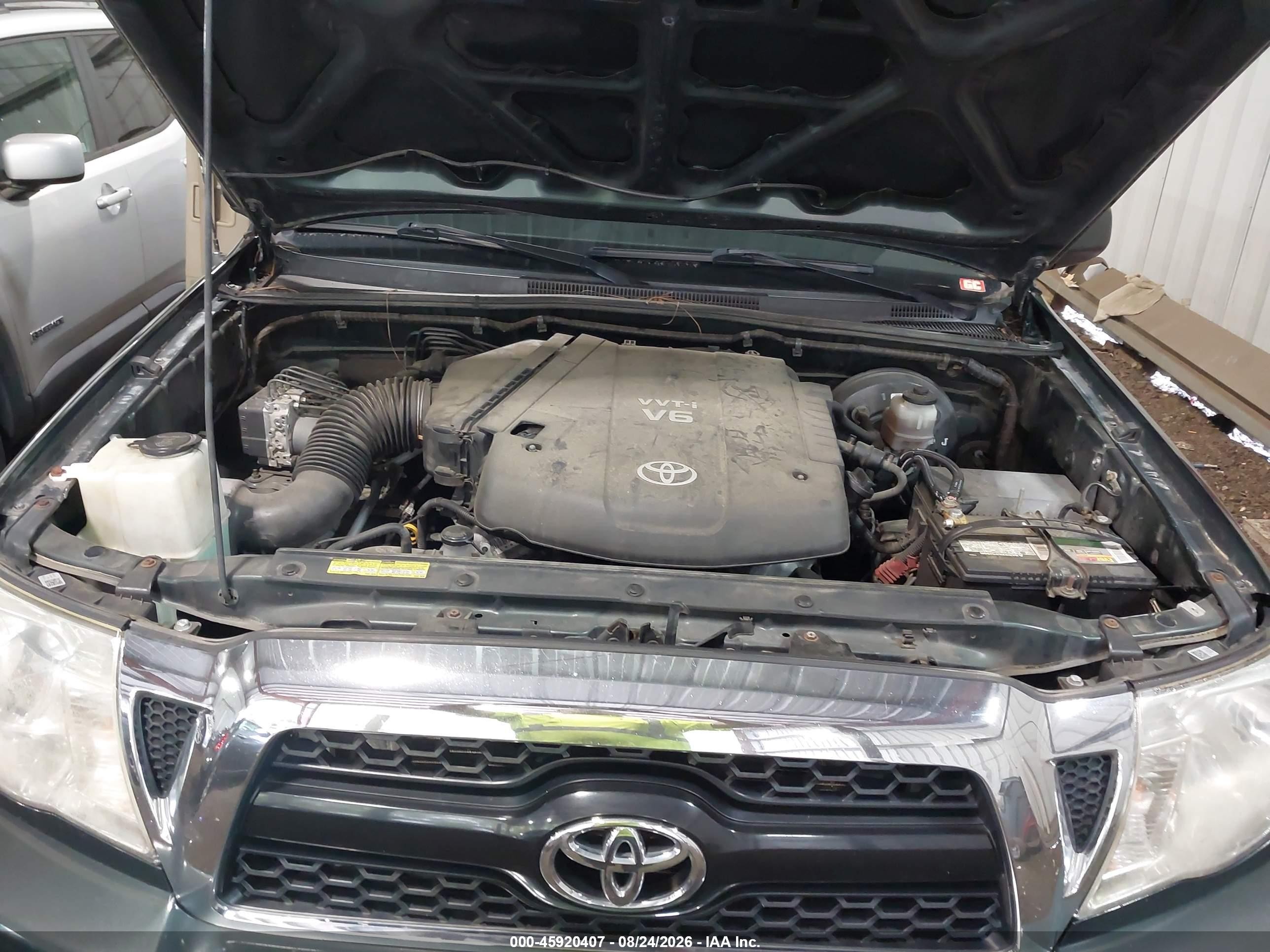 2011 Toyota Tacoma Prerunner V6 Green vin: 5TFTU4GNXBX001967