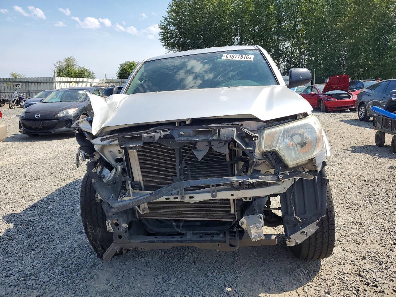 2012 Toyota Tacoma Prerunner Access Cab Silver vin: 5TFTU4GNXCX025641