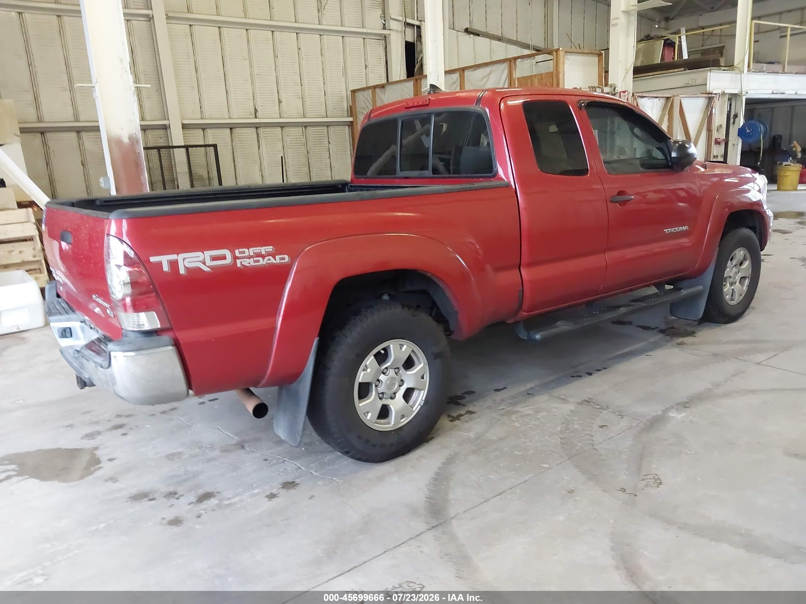 2015 Toyota Tacoma Prerunner V6 Red vin: 5TFTU4GNXFX082278
