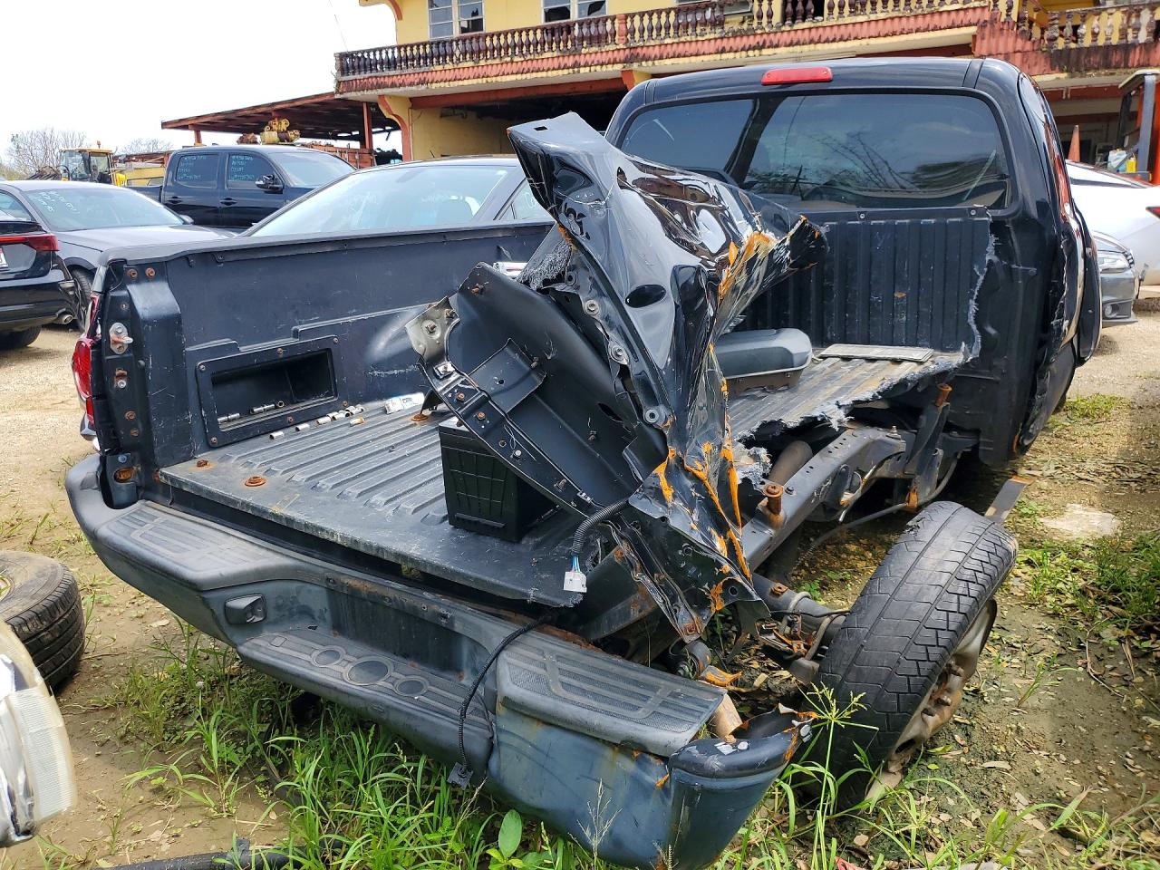 2014 Toyota Tacoma Access Cab Black vin: 5TFTX4CN0EX043064