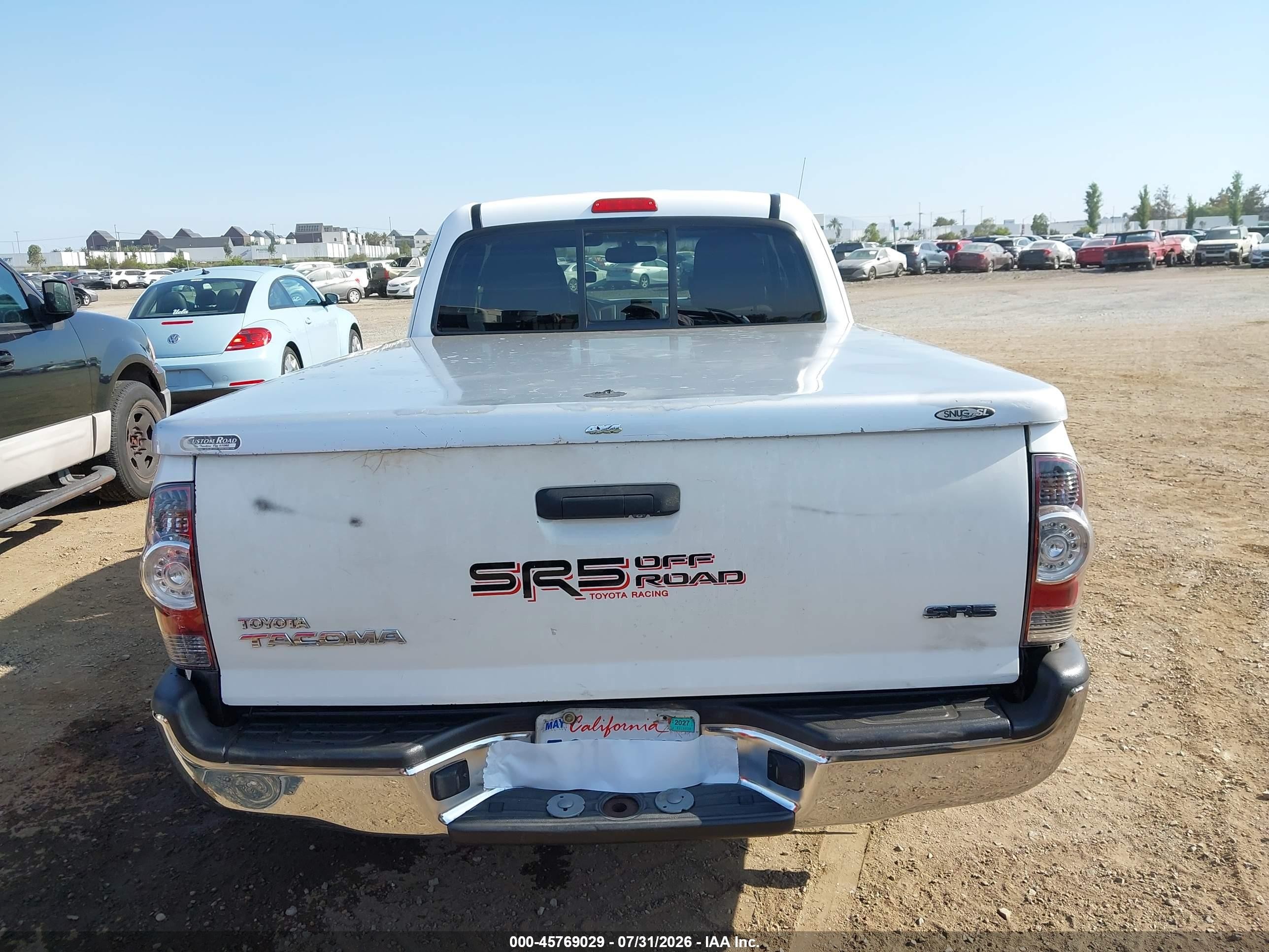 2012 Toyota Tacoma   Белый vin: 5TFTX4CN1CX018347
