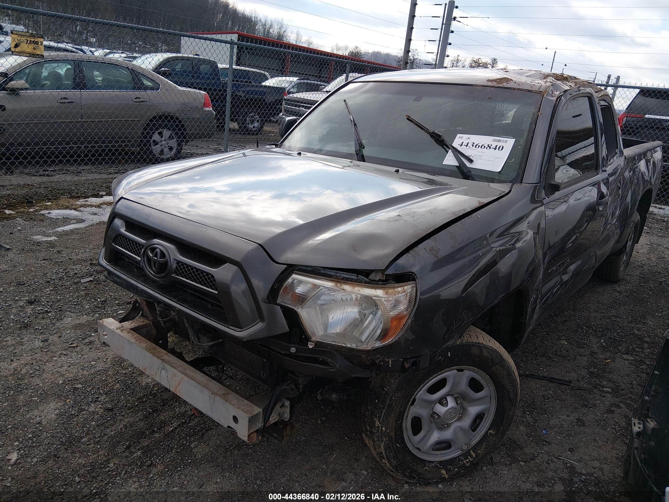 2013 Toyota Tacoma   Gray vin: 5TFTX4CN1DX028989