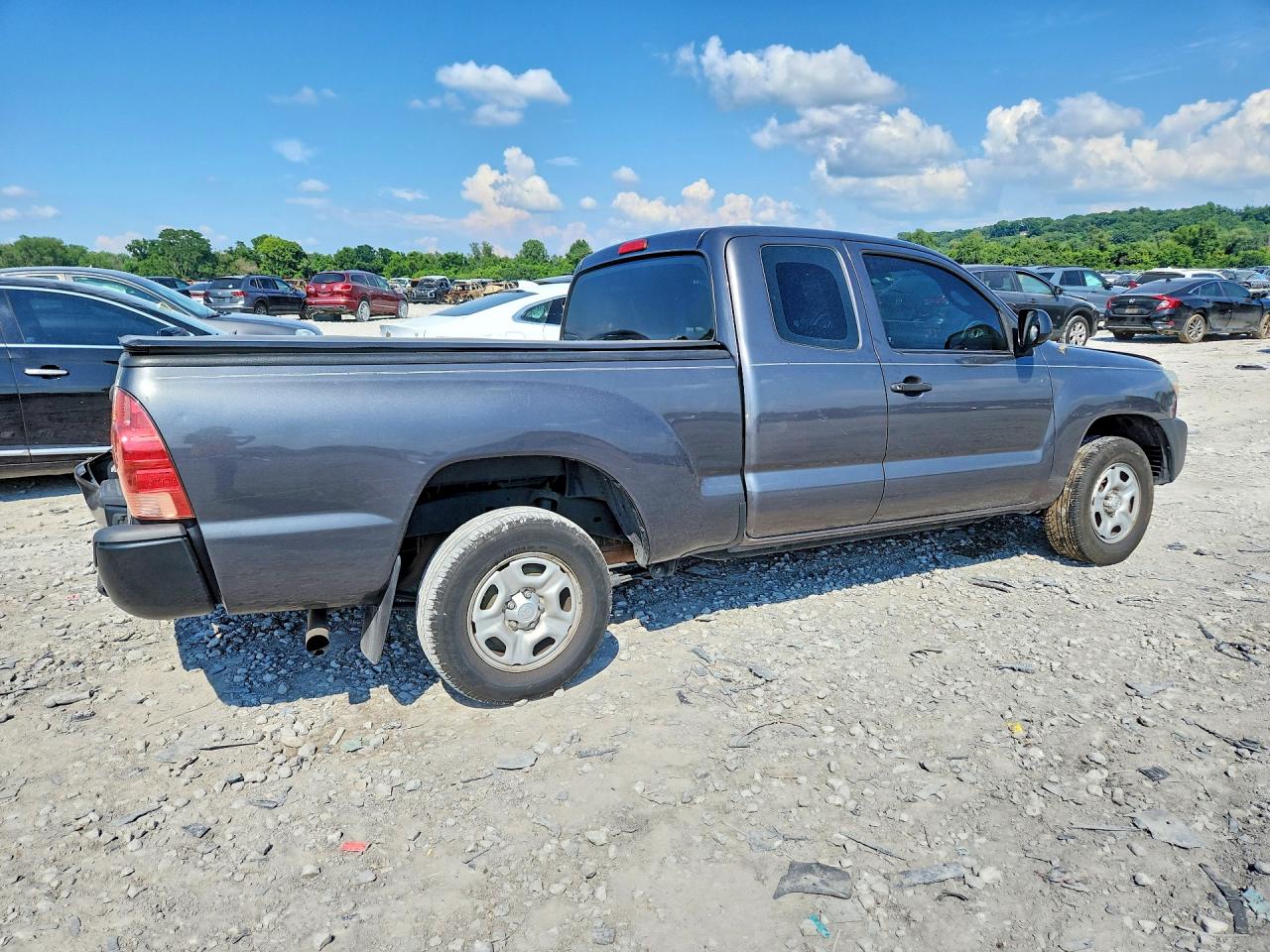 2015 Toyota Tacoma Access Cab Gray vin: 5TFTX4CN1FX054768