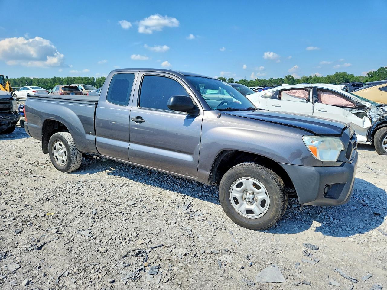 2015 Toyota Tacoma Access Cab Gray vin: 5TFTX4CN1FX054768